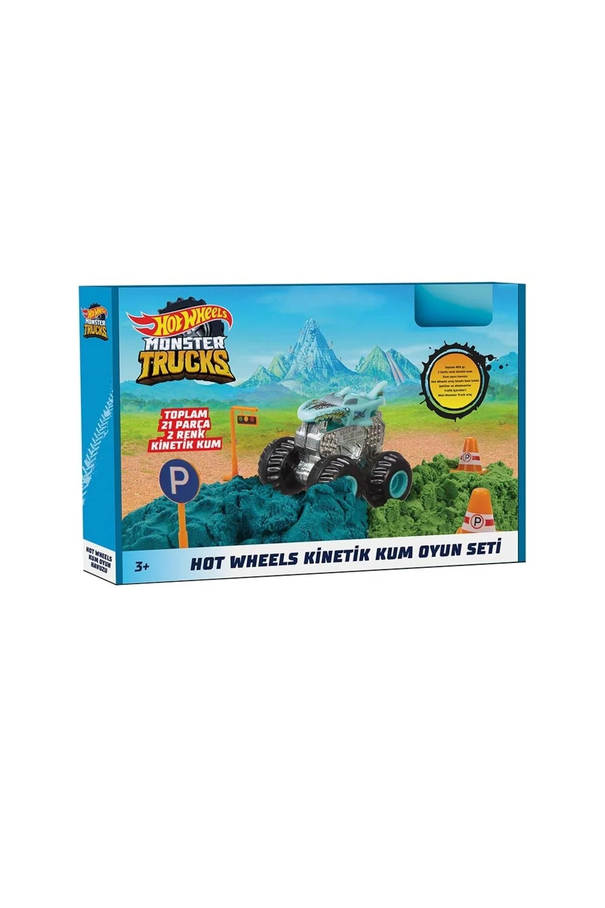 اسباب بازی های آموزشی مجموعه Hhj36 Monster Trucks Kinetic Sand HOT WHEELS