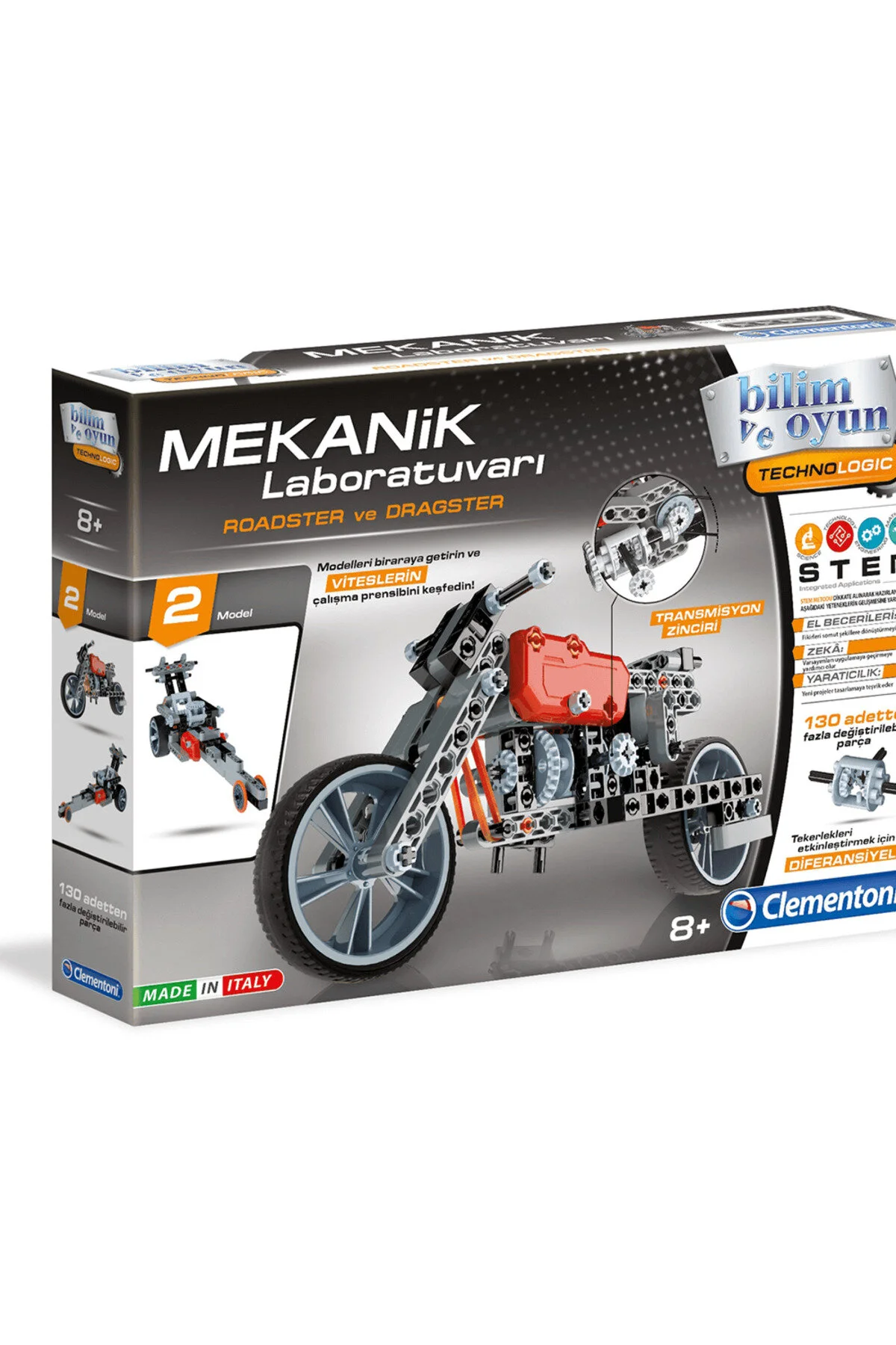 اسباب بازی های آموزشی Clementoni آزمایشگاه مکانیک رودستر و دراگستر CLE64298 Genel Markalar