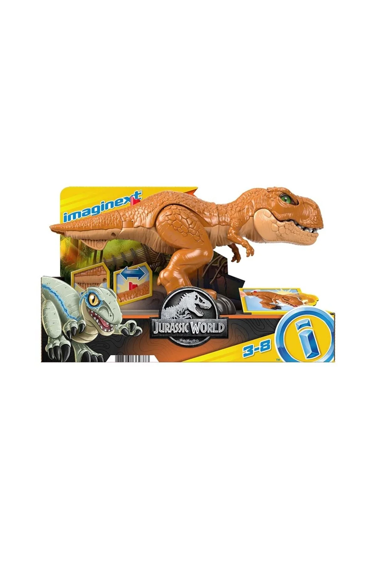 ست بازی مردانه و زنانه JURASSIC WORLD ™ T REX ACTIONUHFC04 ایمجینکس Imaginext