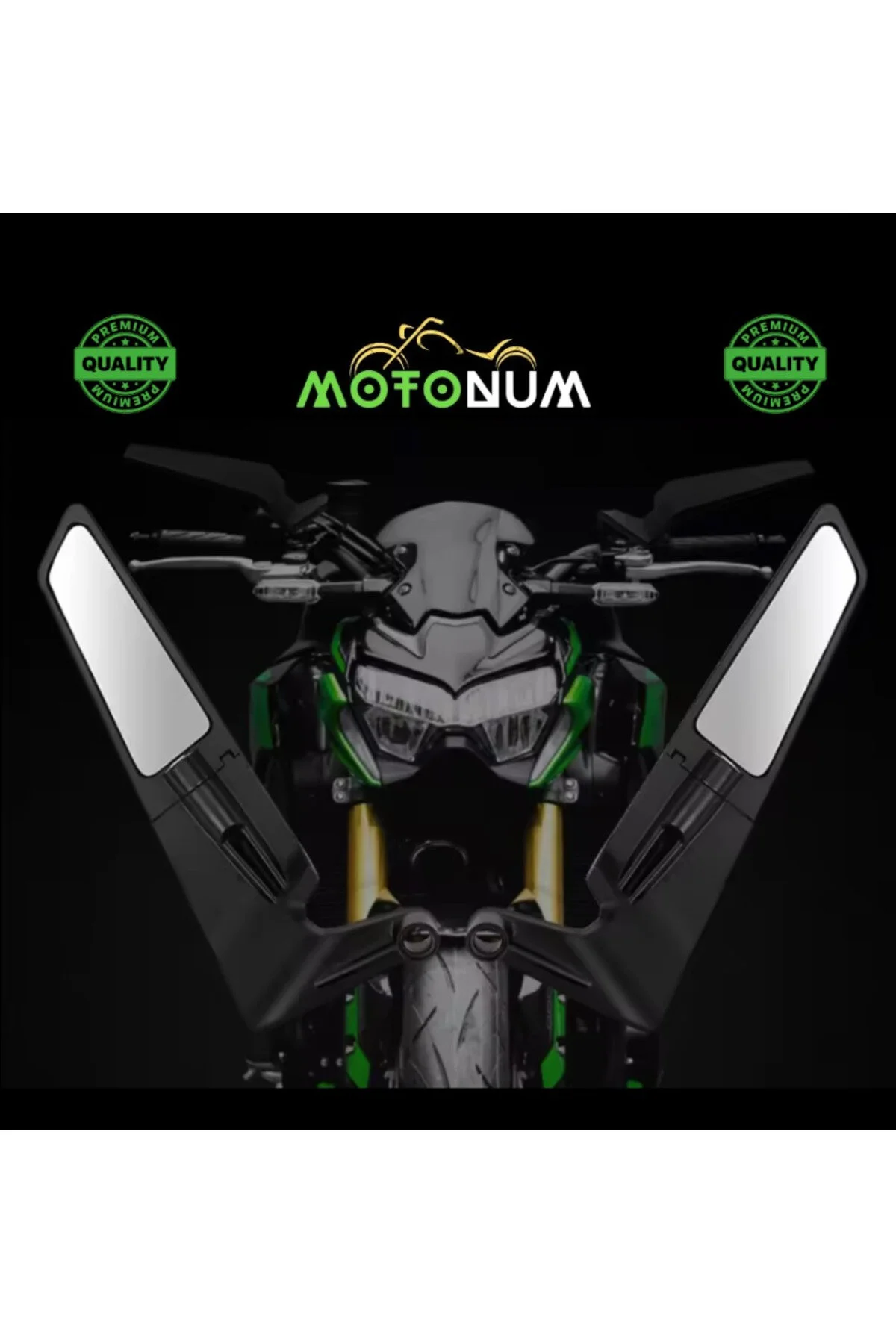 آینه بغل موتورسیکلت بال برهنه هوندا CB250R سایز بزرگ M01043 Motonum