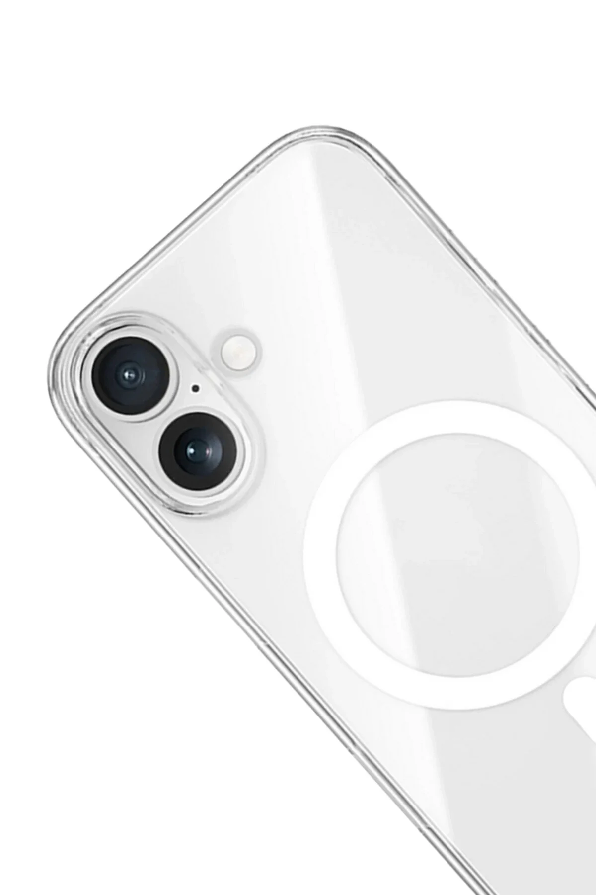 کاور و قاب IC IPHONE 17 سازگار با میکای سخت شفاف متحرک غیرزرد باریک MAGSAFE EVAX