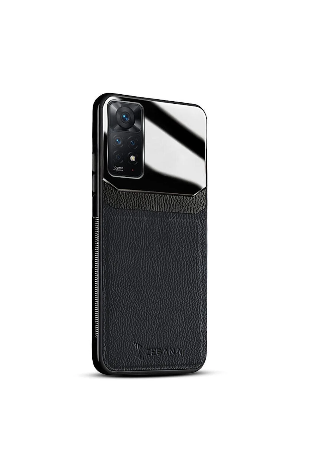 کاور و قاب چرمی لنز سازگار شیائومی REDMI NOTE 11S مشکی Zebana