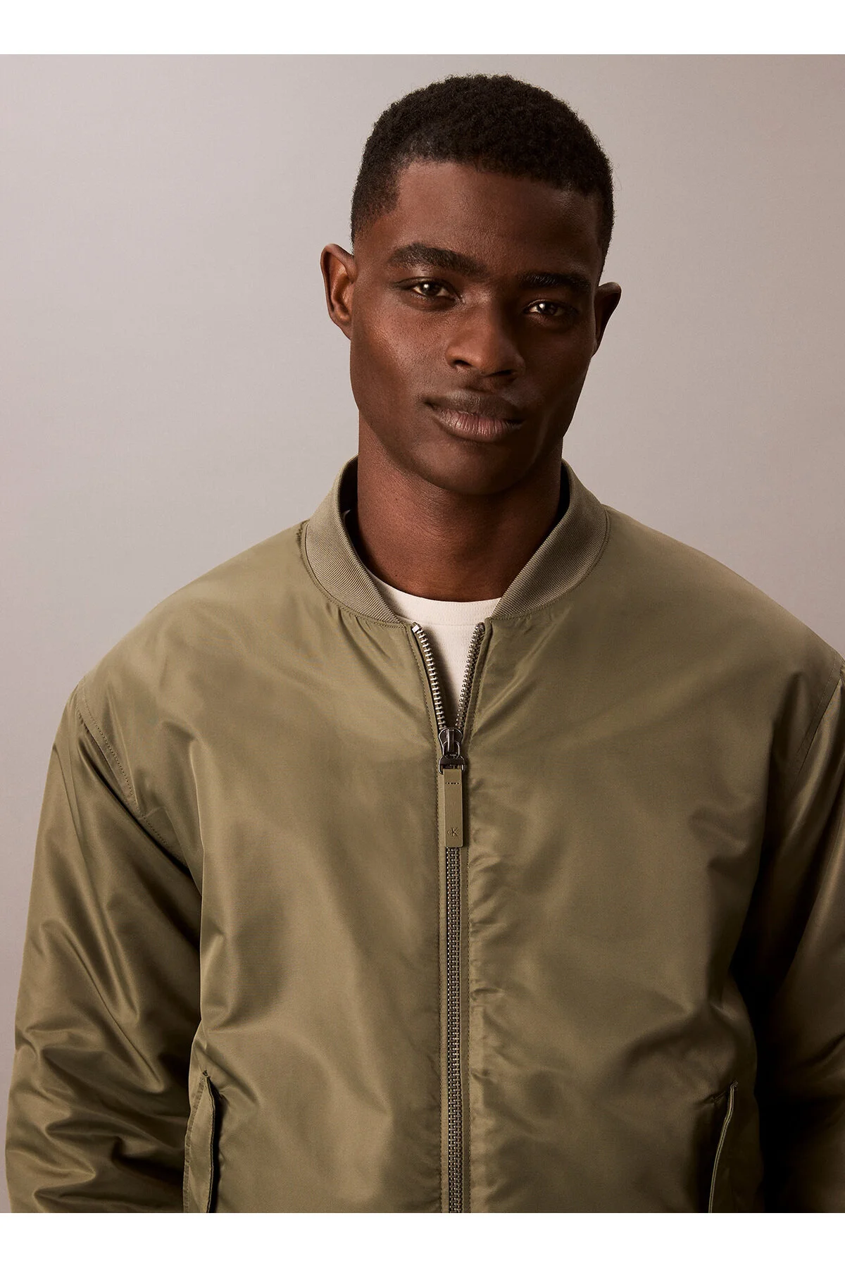 کاپشن کت مردانه جین سبز LV04RC526GLDY LS JEANS HERO BOMBER Calvin Klein
