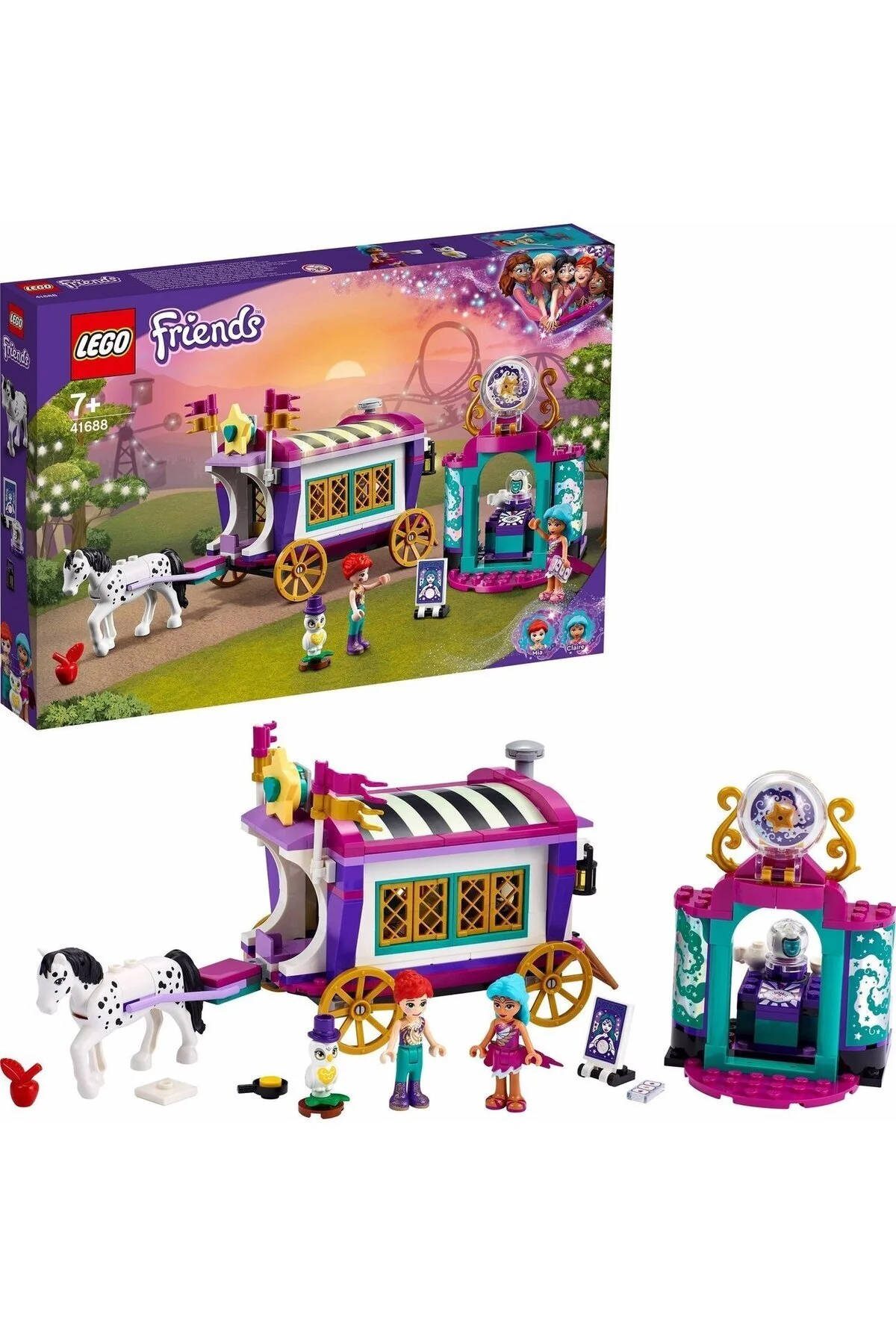 لگو و اسباب بازی های ساخت محور FRIENDS MAGIC CARAVAN 41688 ست ساختمان کاروان جادویی 348 عدد از ترکیه LEGO