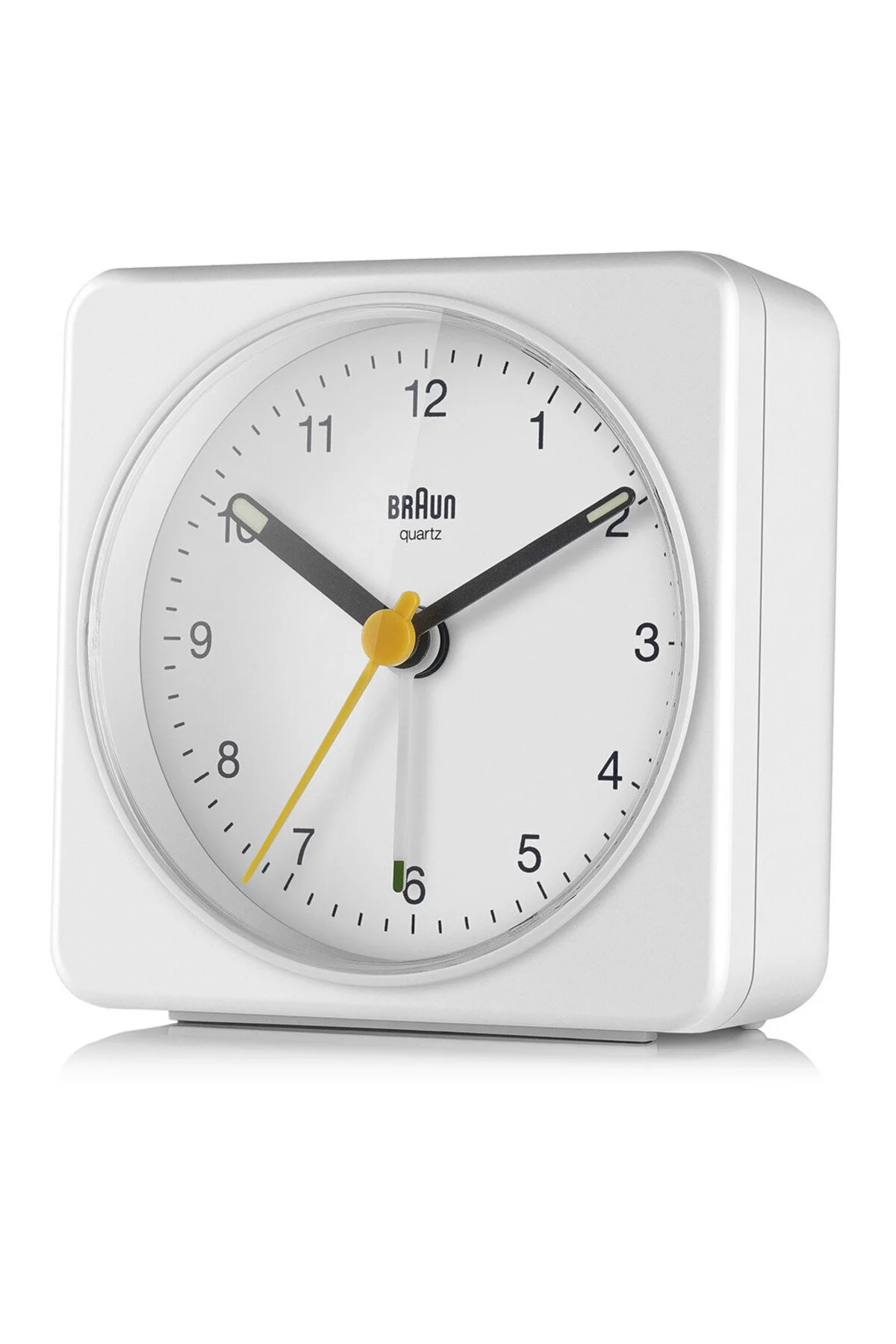 ساعت رومیزی میز زنگ هشدار آنالوگ کلاسیک سفید BC03W براون Braun