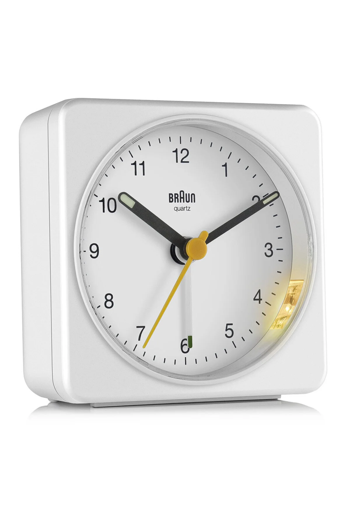 ساعت رومیزی میز زنگ هشدار آنالوگ کلاسیک سفید BC03W براون Braun