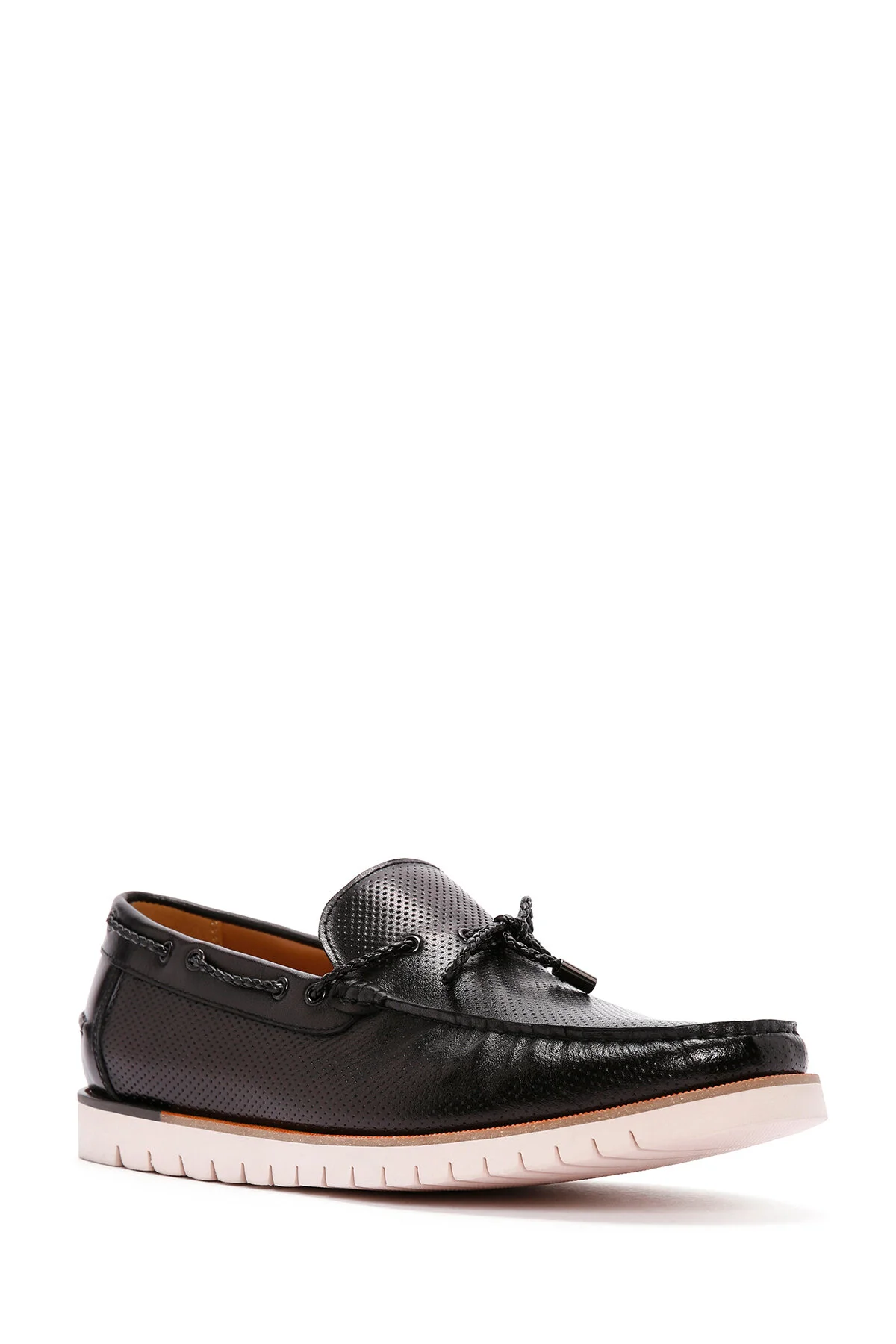 کفش مردانه Loafer روزمرهچرم سیاه 24Sfd6914 بود دریمود Derimod