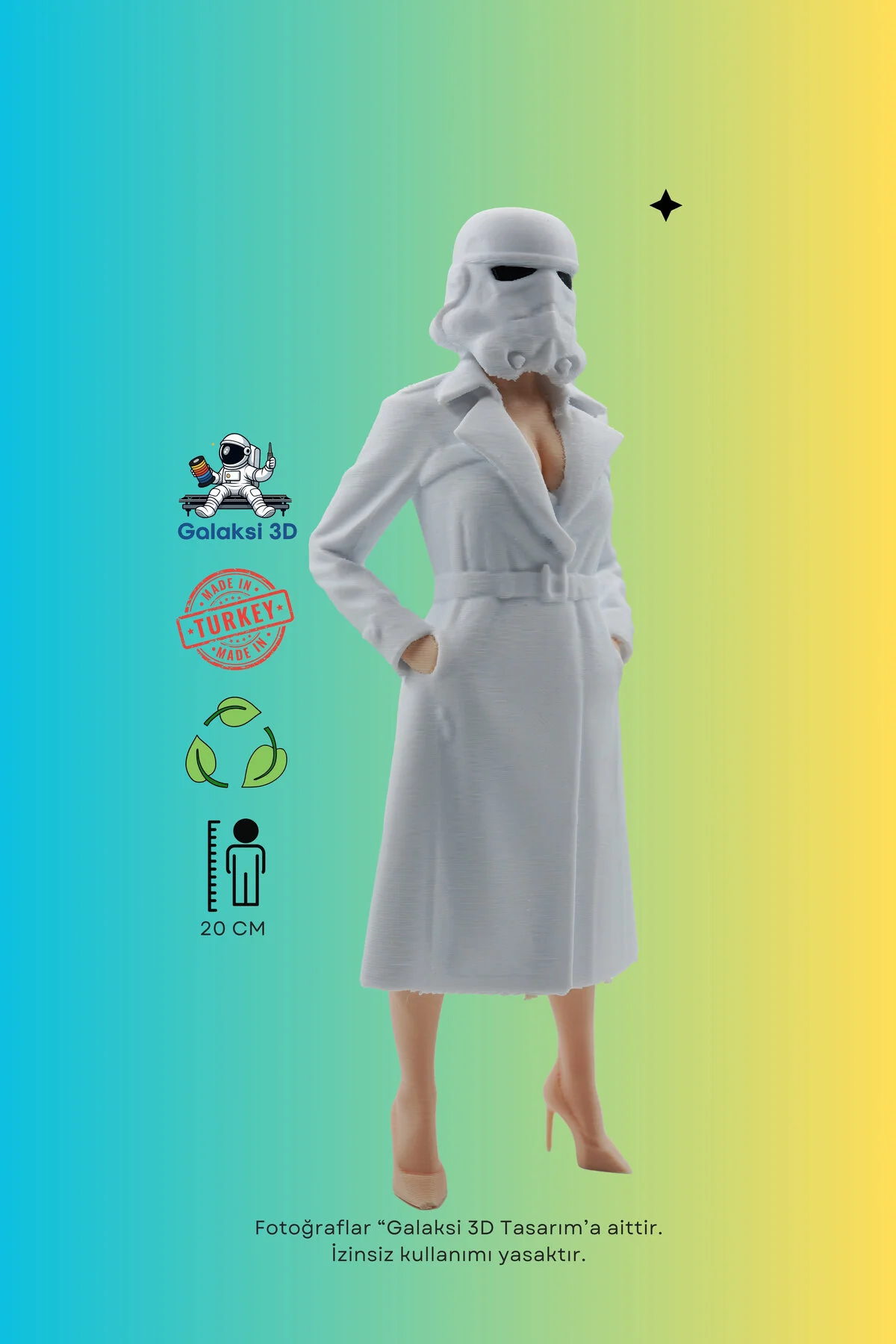 فیگور PATRONICE STORMTROOPER اندازه ۲۰ سانتی متر اصل Galaksi 3D