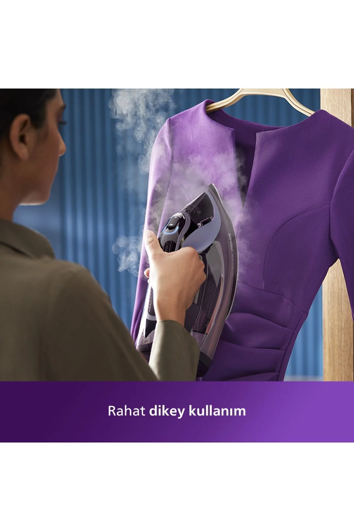 اتو بخار آزور سری 8000 3000 وات STEAMGLIDE شوک 240 گرمی ضمانت سوختگی صفر DST8021 30 اورجینال Philips