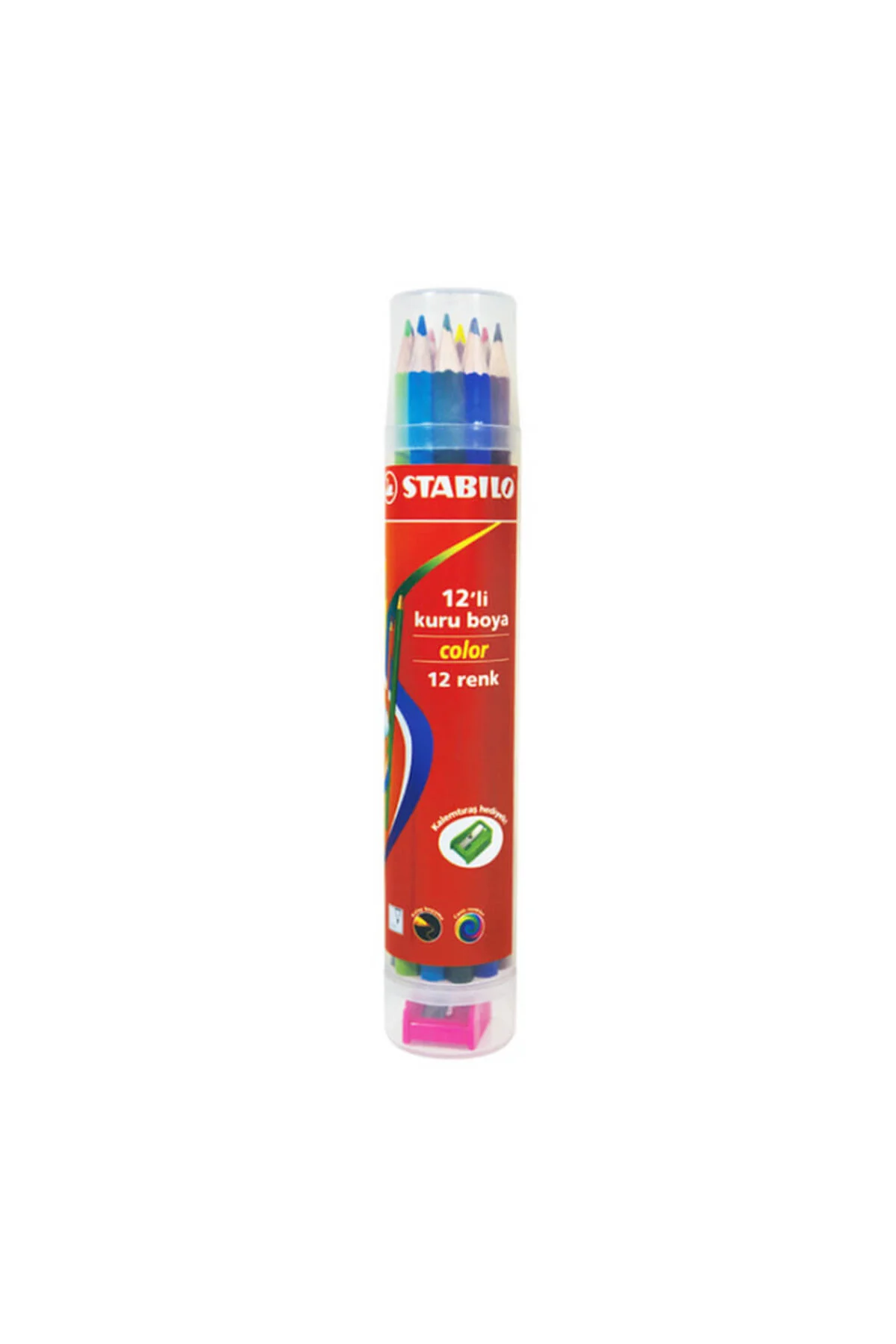 Stabilo لوله پلاستیکی رنگی 12 لی U237811