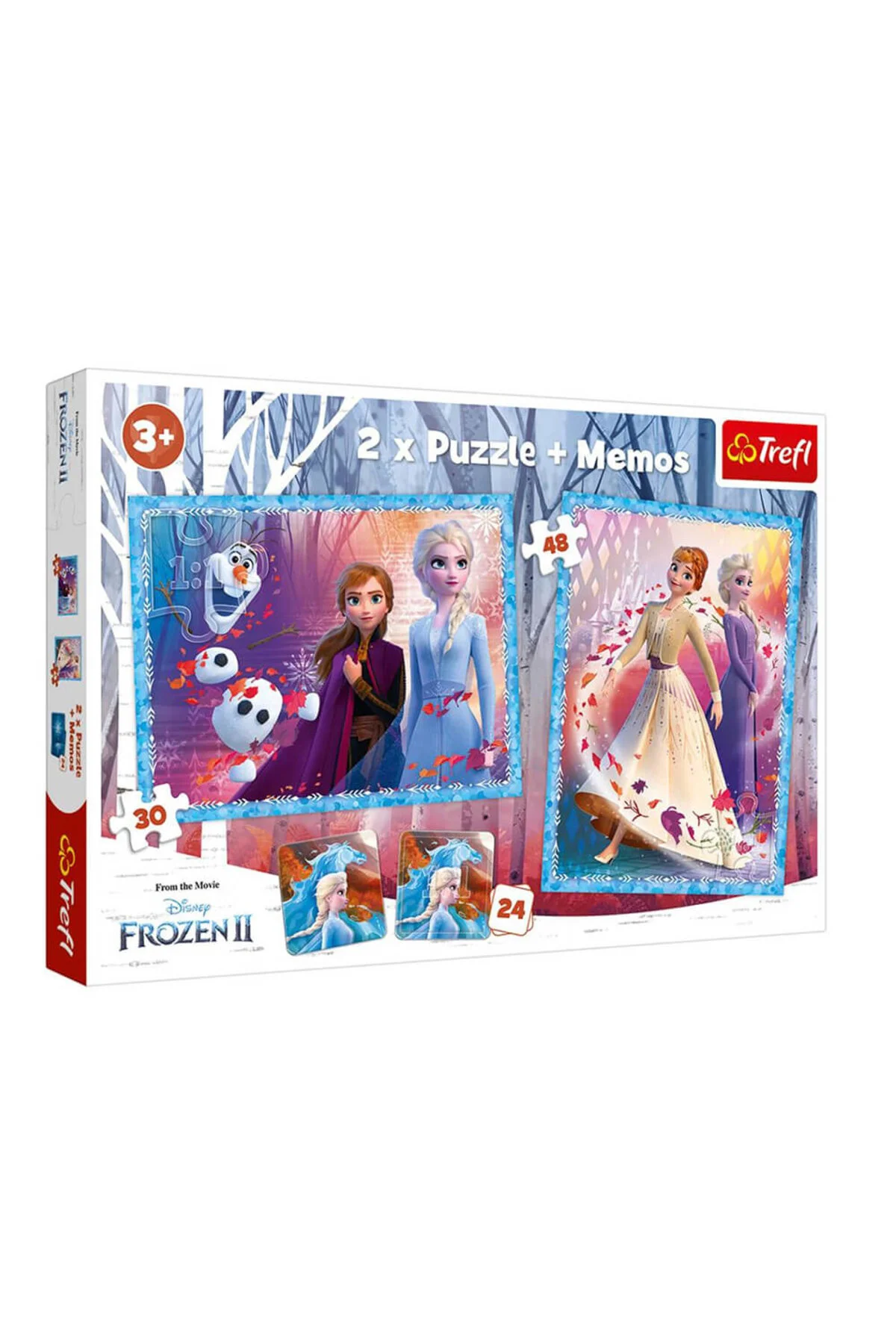 پازل FROZEN 2, 2 PIECES 30 48 PIECE PUZZLE 1 MEMORY GAME از ترکیه Genel Markalar