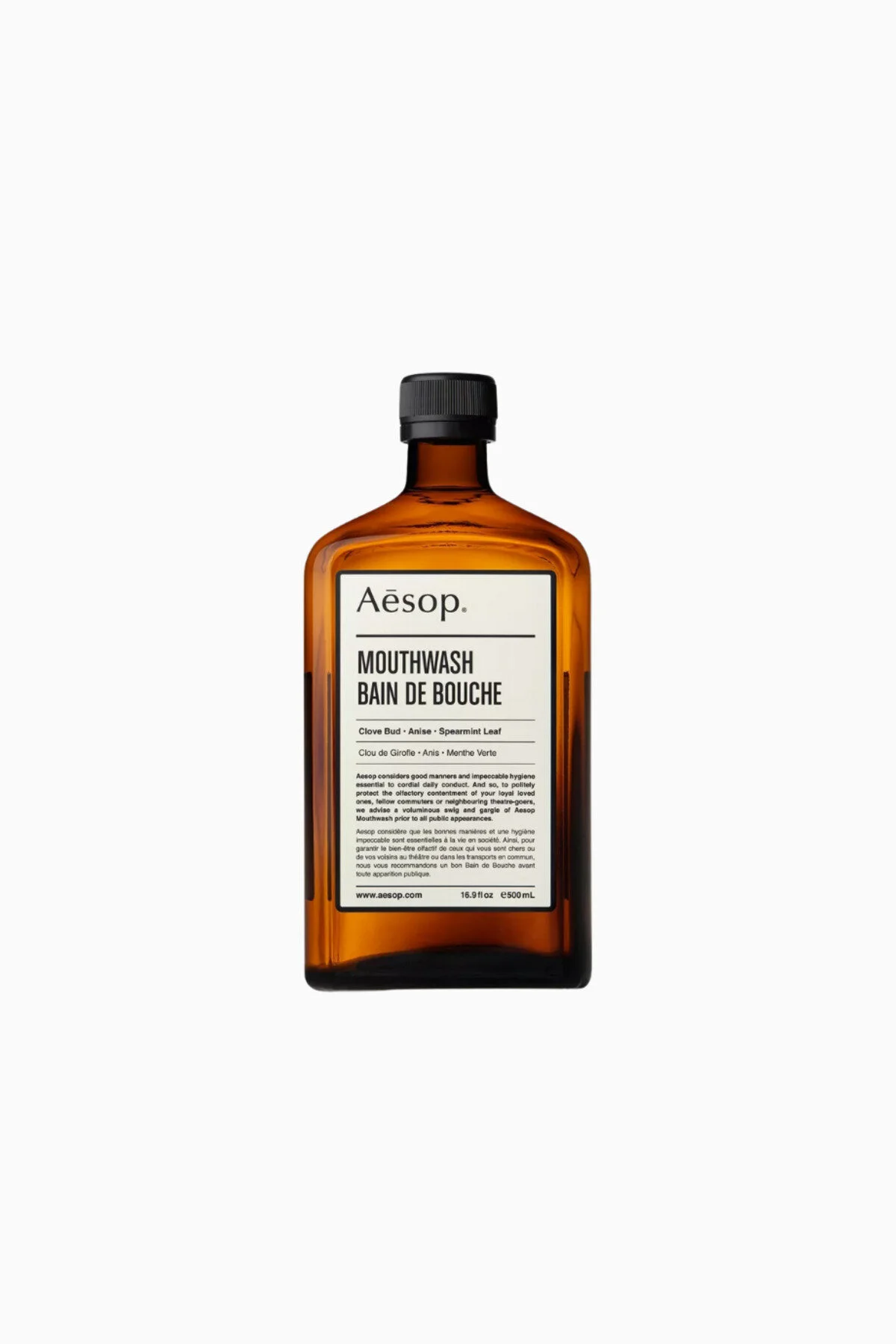 دهان شویه 500 میلی لیتری غیر الکلی نعنا و تند اورجینال Aesop