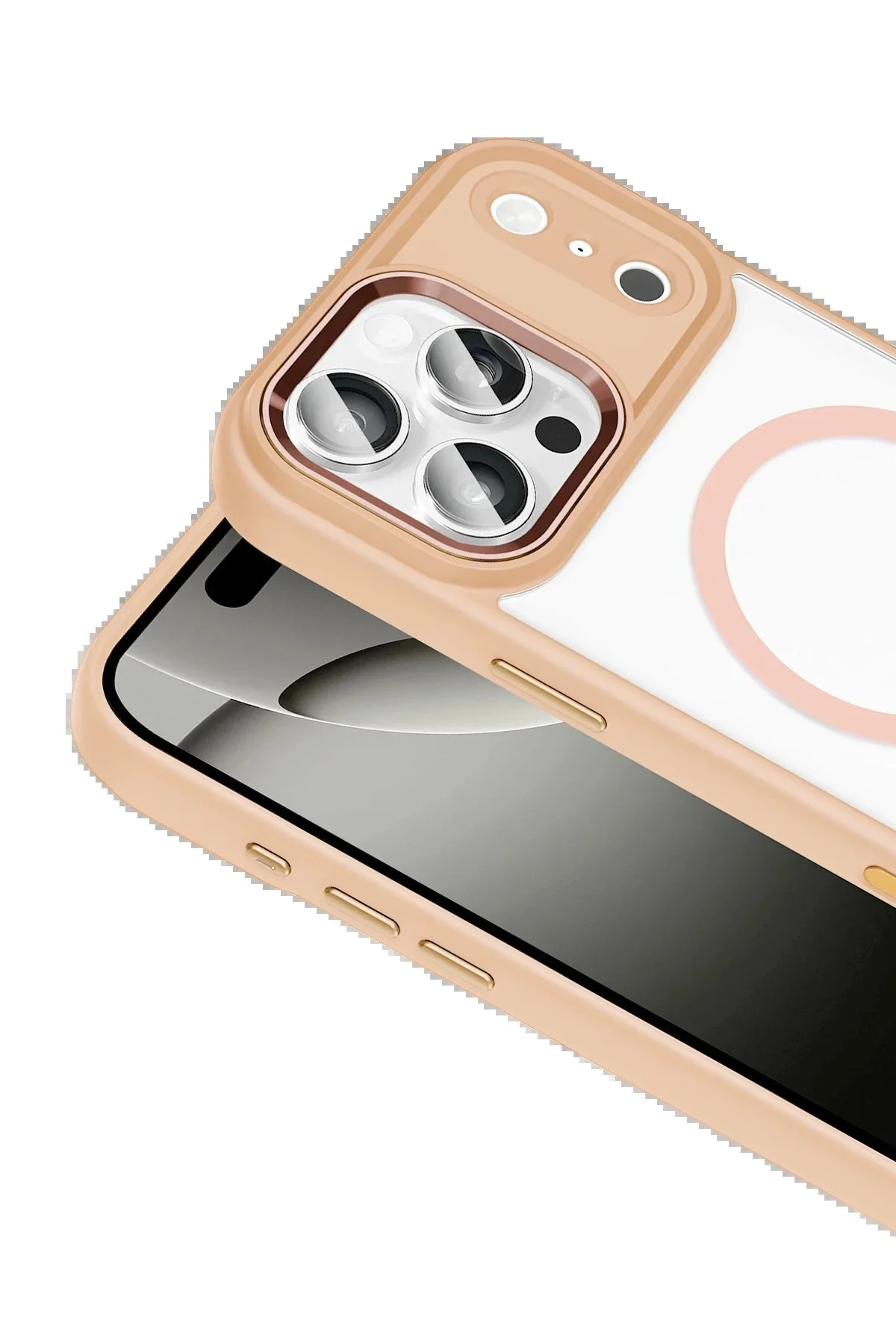 کاور و قاب APPLE IPHONE 17 PRO TEREA MAGSAFE صورتی CepteToptan