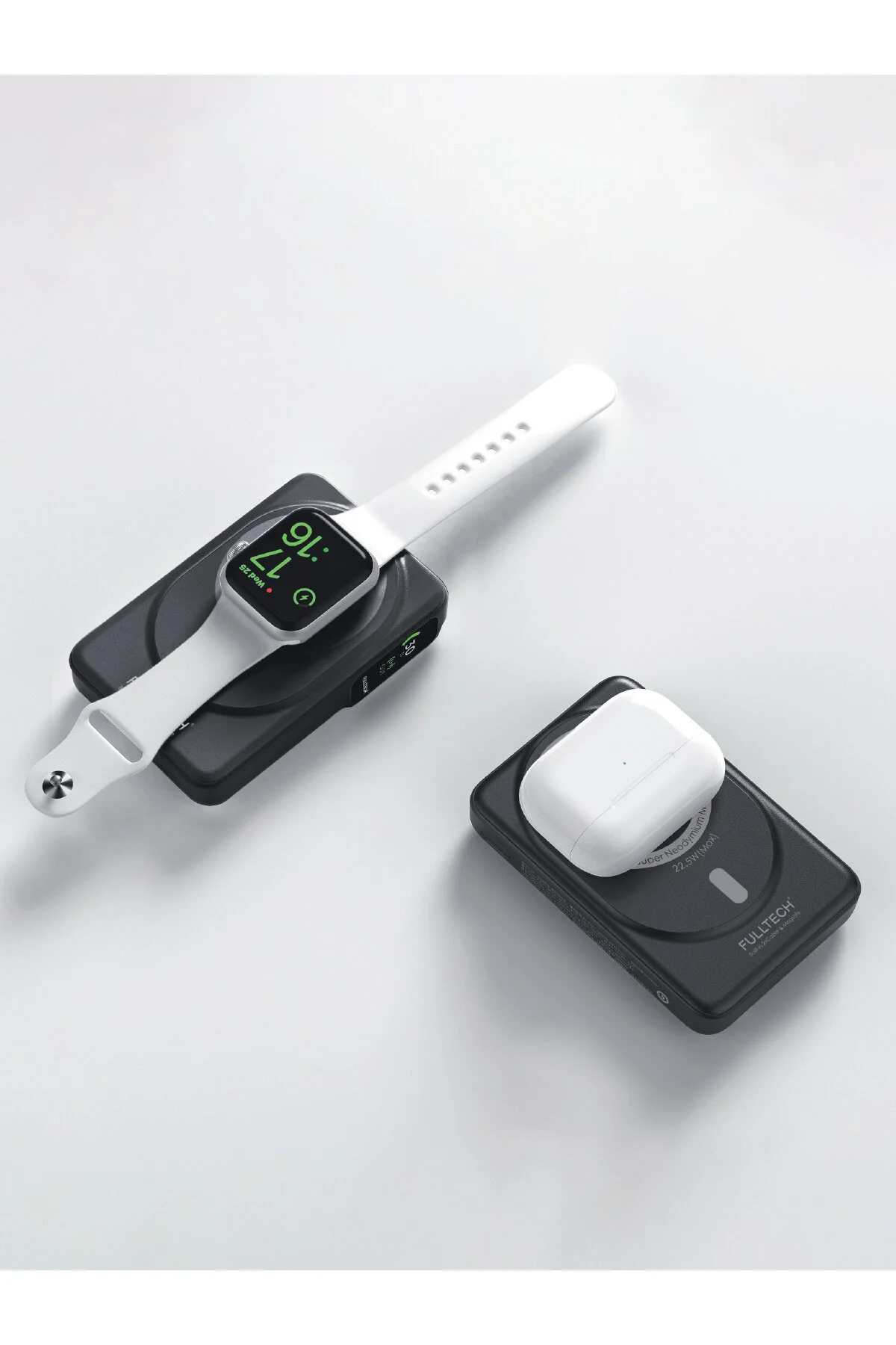 پاوربانک بی سیم 10.000 میلی آمپری FP22 با پایه MAGSAFE | شارژ سریع دو خروجی کابل داخلی اورجینال Fulltech