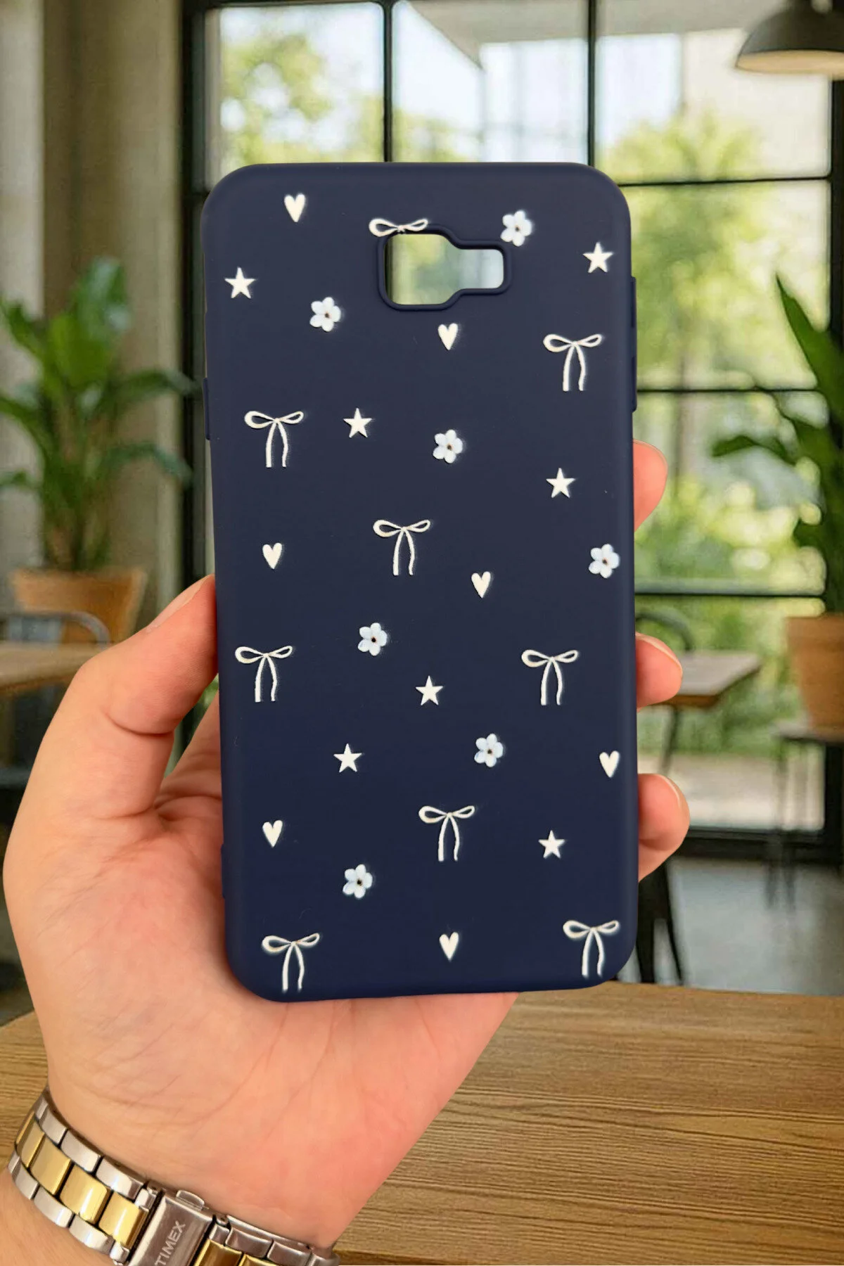 کاور و قاب SAMSUNG GALAXY J7 PRIME لاستیکی محافظ کلاسیک 277 با طرح سیلیکونی کمان کوچک Vip Case