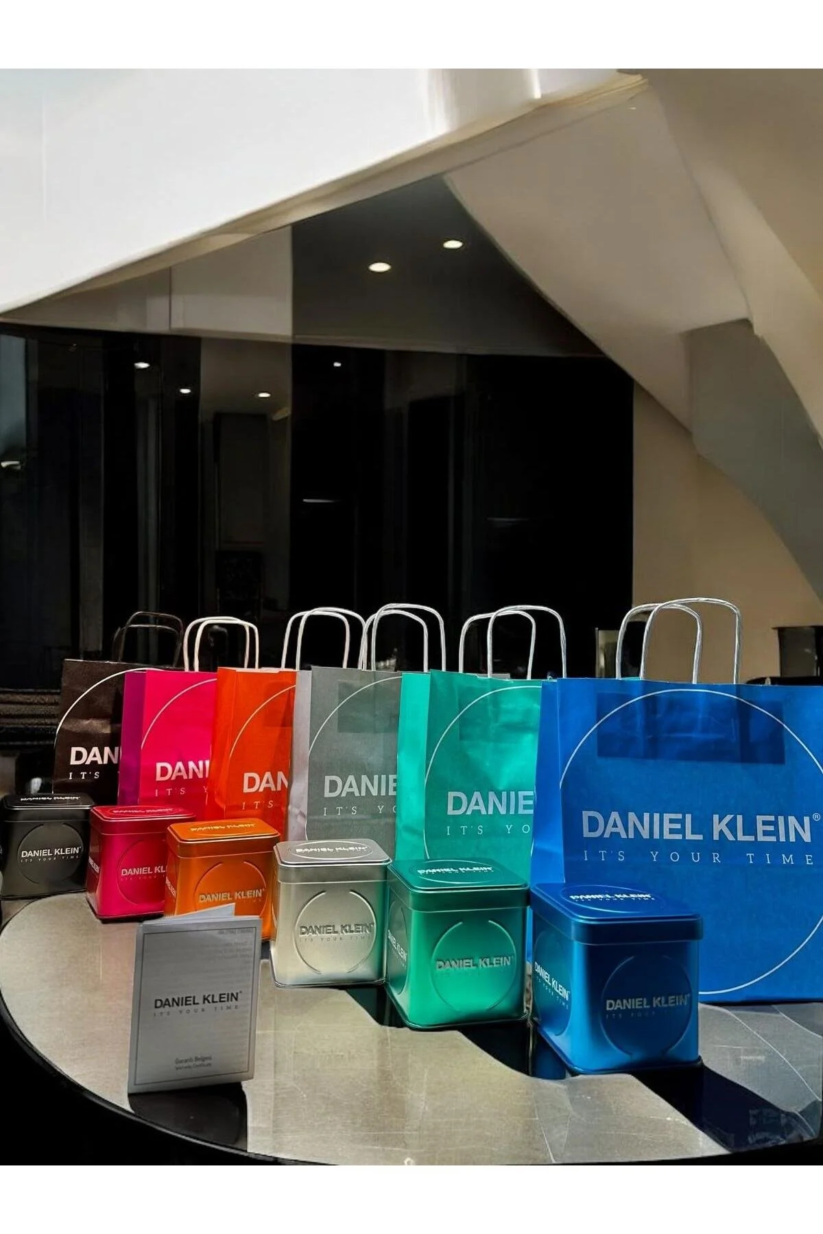 ساعت طناب حصیری 3 اتمسفر ضد آب 2 سال گارانتی مچی زنانه + دستبند BDK.13306.7 Daniel Klein