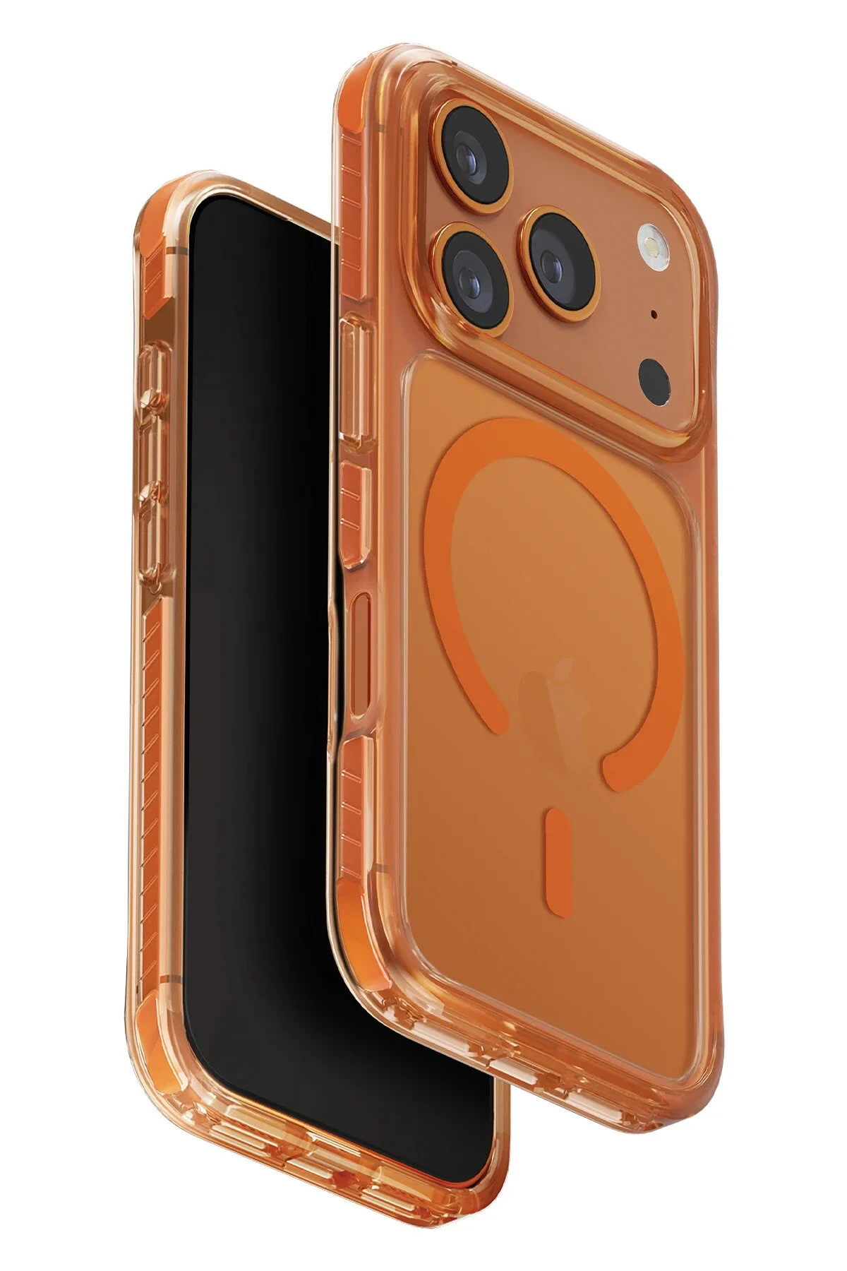 کاور و قاب UNIQ IPHONE 17 PRO MAX COMBAT MAGSAFE COVER SILICONE ORANGE TechTree