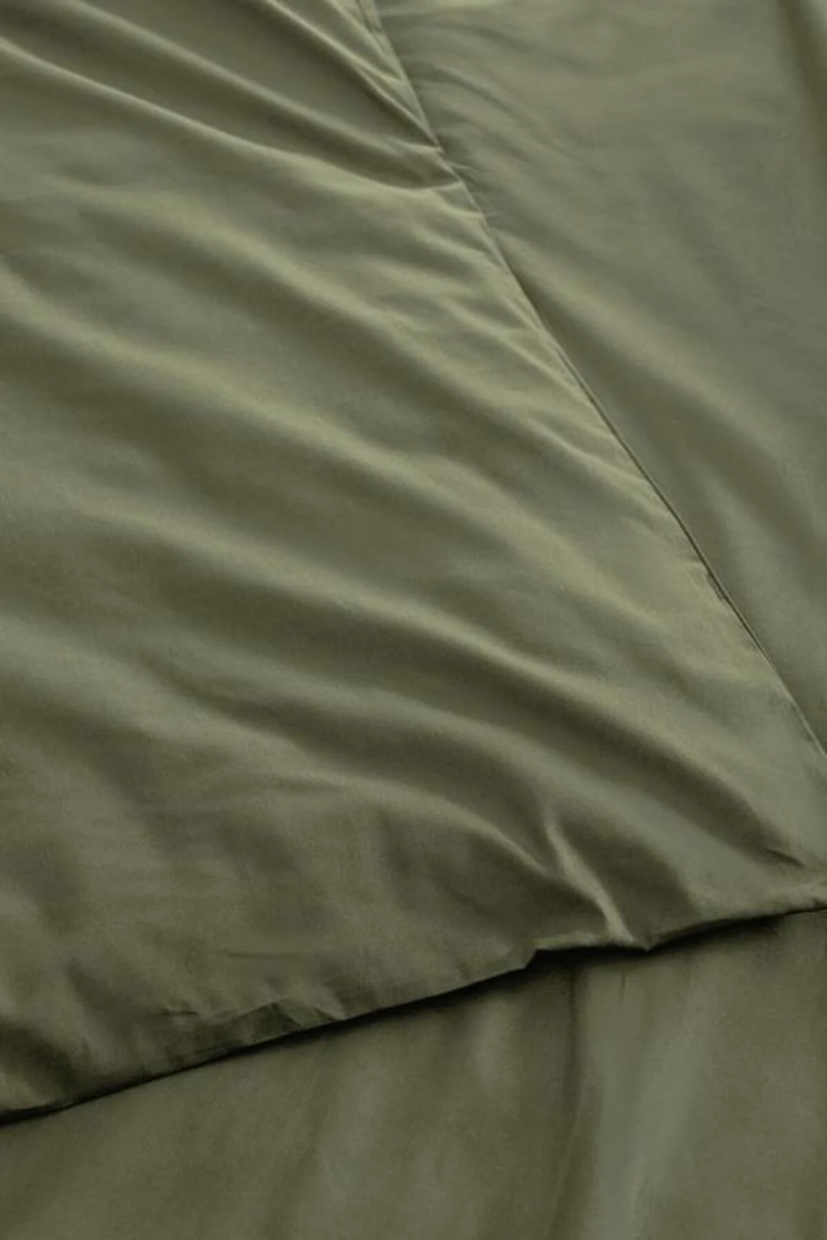 کاور لحاف دو نفره فصل جدید MANON KING YOU 100 ٪ پنبه RANFORCE FLAT DUVET COVER HAKI KHAKI Madame Coco