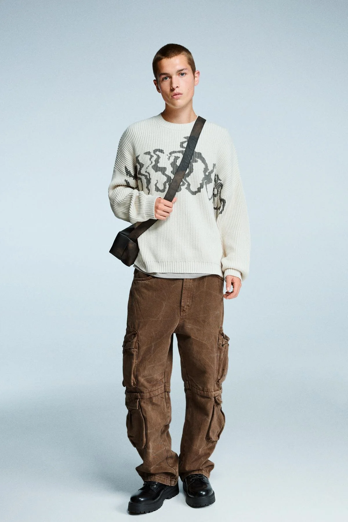 شلوار اسید شست اورجینال Bershka