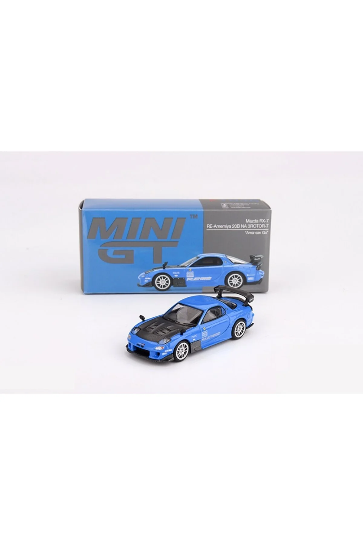 ماشین اسباب بازی 1046 1 64 مزدا RX 7 RE AMEMIYA 20B NA 3ROTOR “AMA SAN GO” mini gt