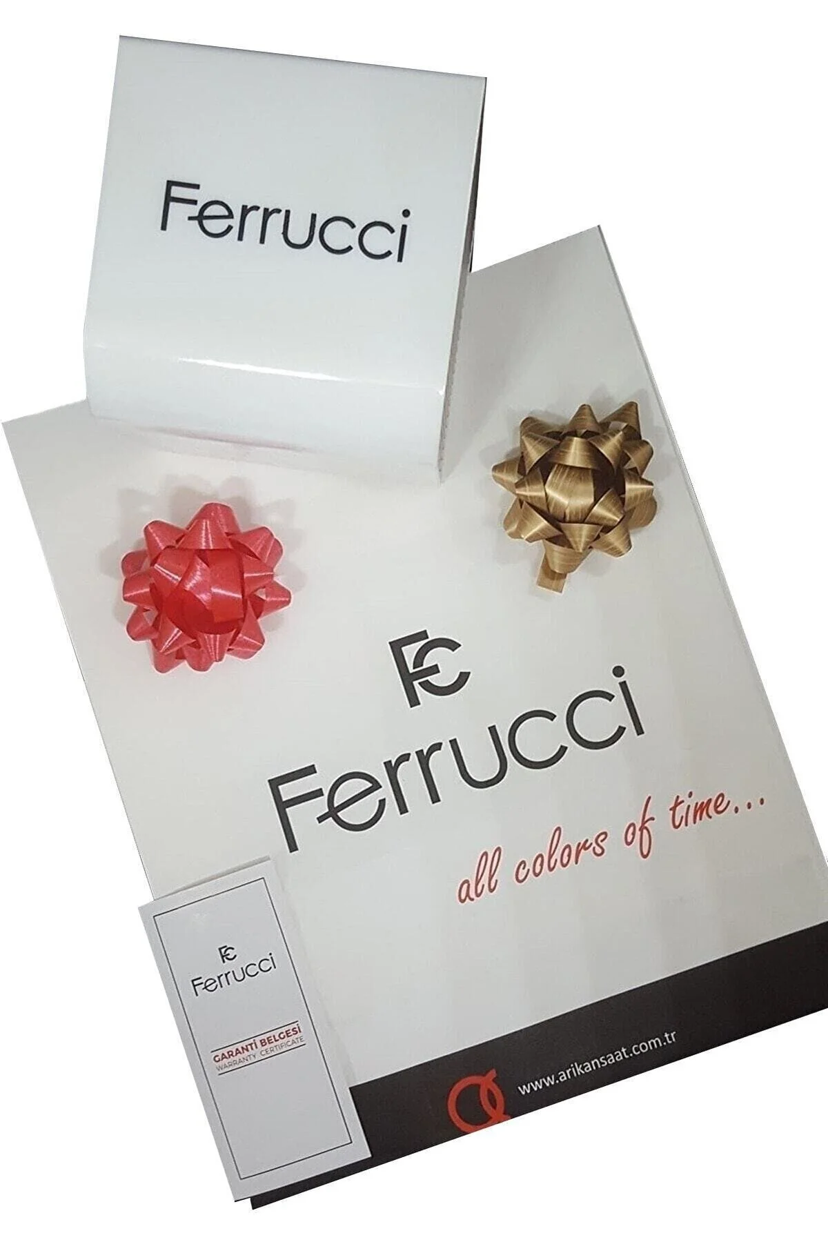 ساعت زنانه اصلی حصیری با دستبند ضد آب کوره گل رز طلا Ferrucci