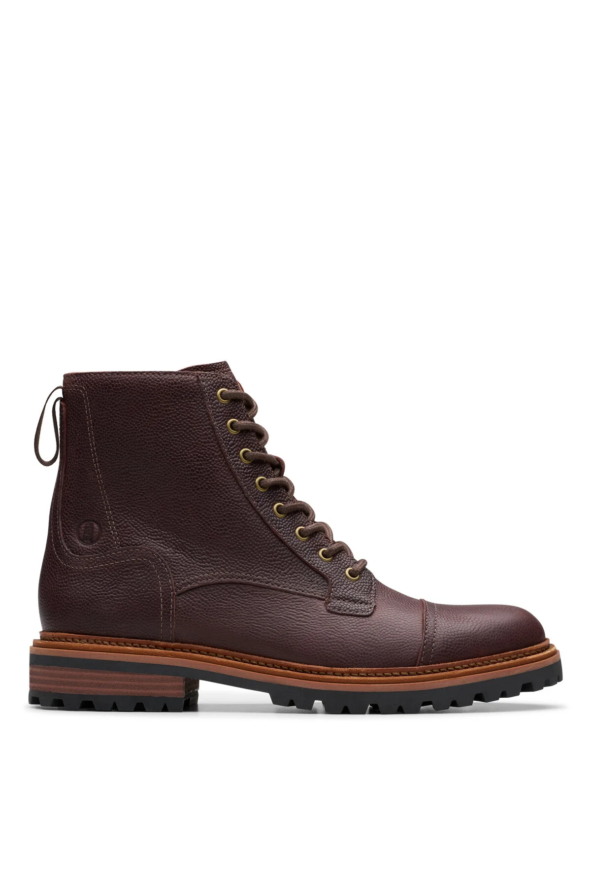 کفش مردانه CLARKRIDGE قهوه چرمی سلام کلارکس CLARKS
