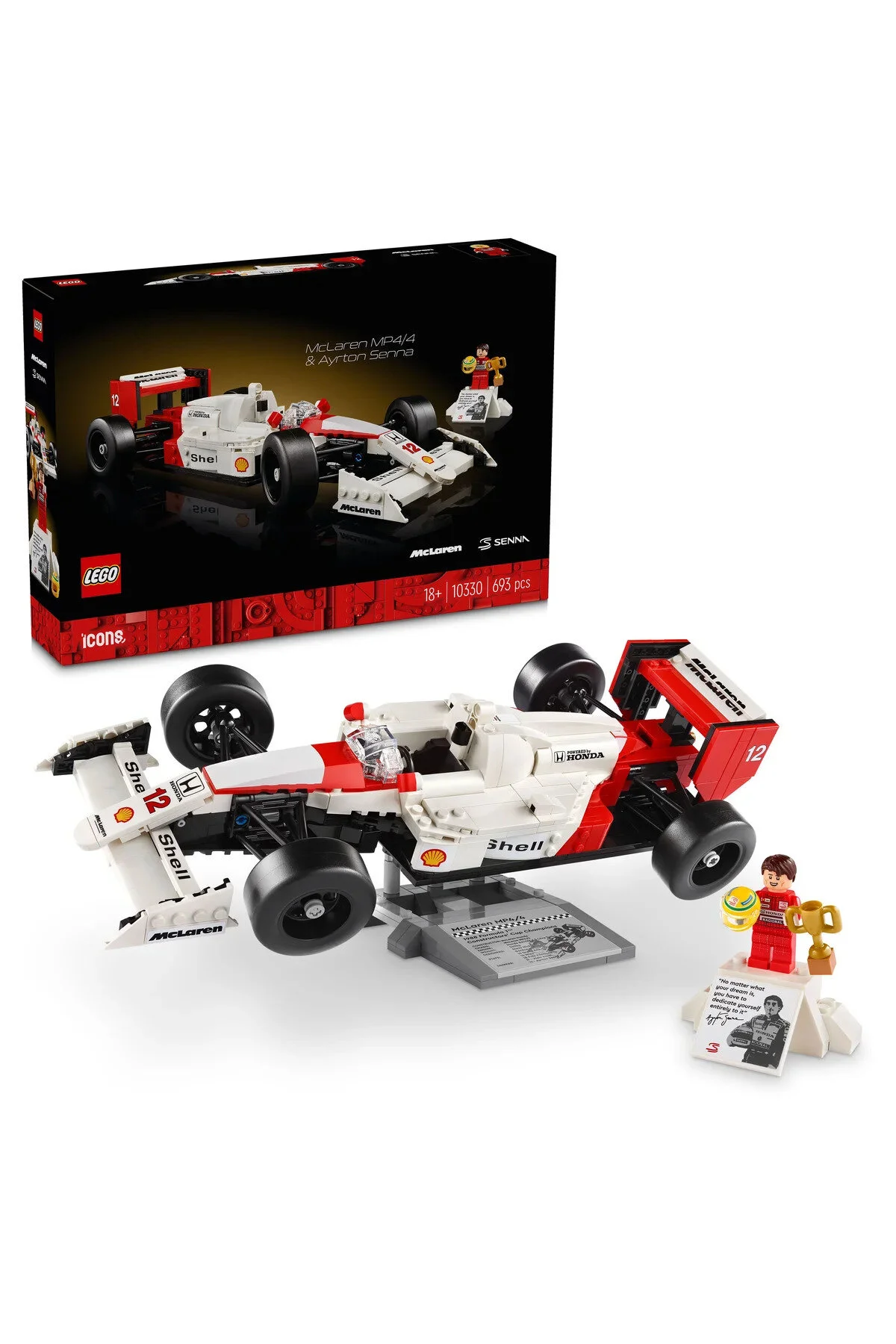 لگو و اسباب بازی های ساخت محور آیکون مک لارن MP4 4 YEYTON SENNA 10330 LEGO