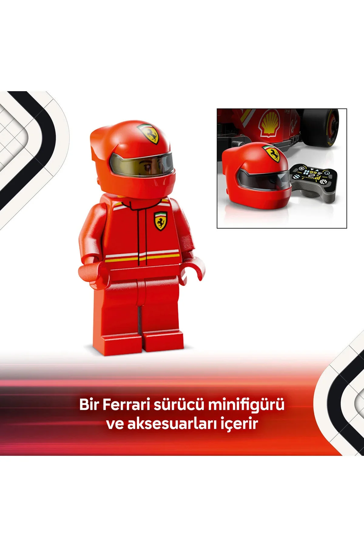 لگو ماشین مسابقه ای فراری F1 مناسب برای بالای 10 سال LEGO