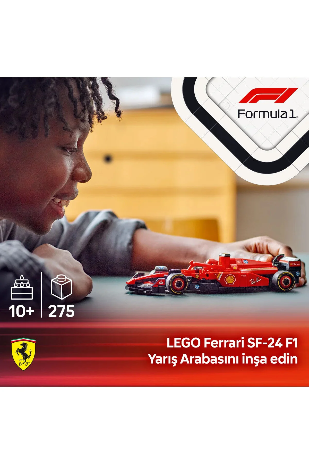 لگو ماشین مسابقه ای فراری F1 مناسب برای بالای 10 سال LEGO