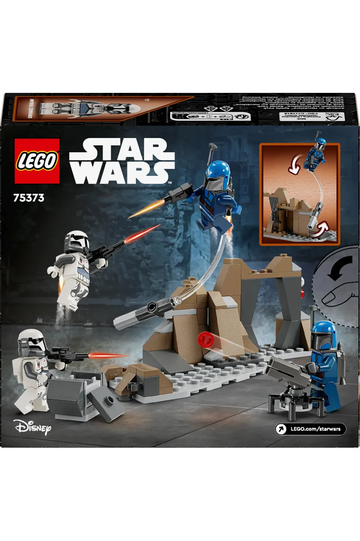 لگو و اسباب بازی های ساخت محور ® STAR WARS: THE MANDALORIAN MANDALORE™ AMBUSH BATTLE PACK 75373 6+ TOY BUILDING SET 109P از ترکیه LEGO