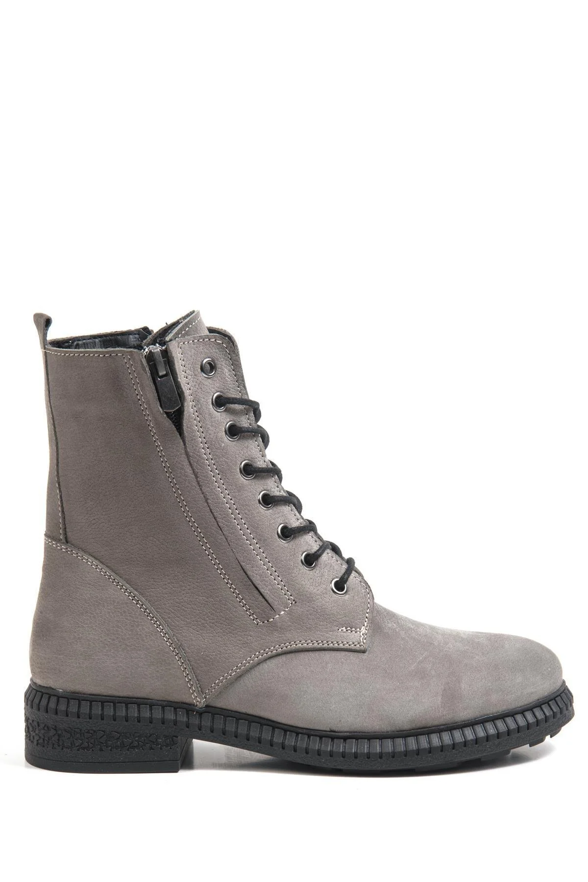 چکمه و بوت زنانه خاکستری NUBUCK اورجینال Bulldozer