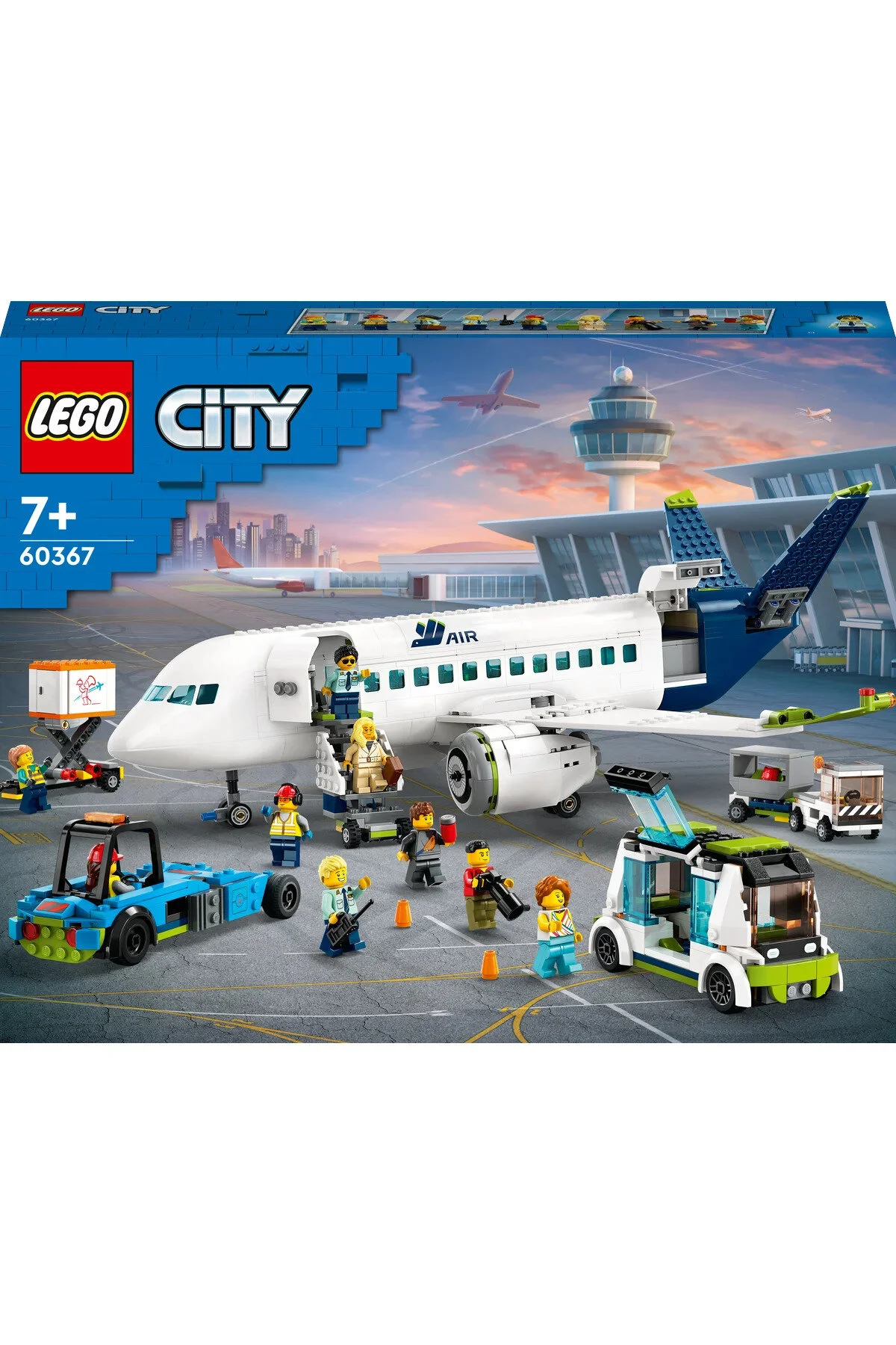 لگو و اسباب بازی های ساخت محور ® هواپیمای مسافربری شهر 60367 7+ مجموعه خلاق 913 قطعه LEGO