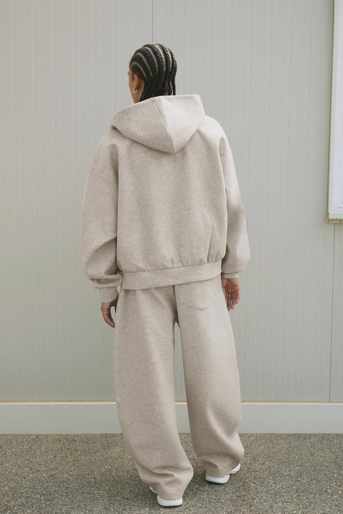 سویشرت پیراهن پارچه ای زیپ اورجینال Bershka