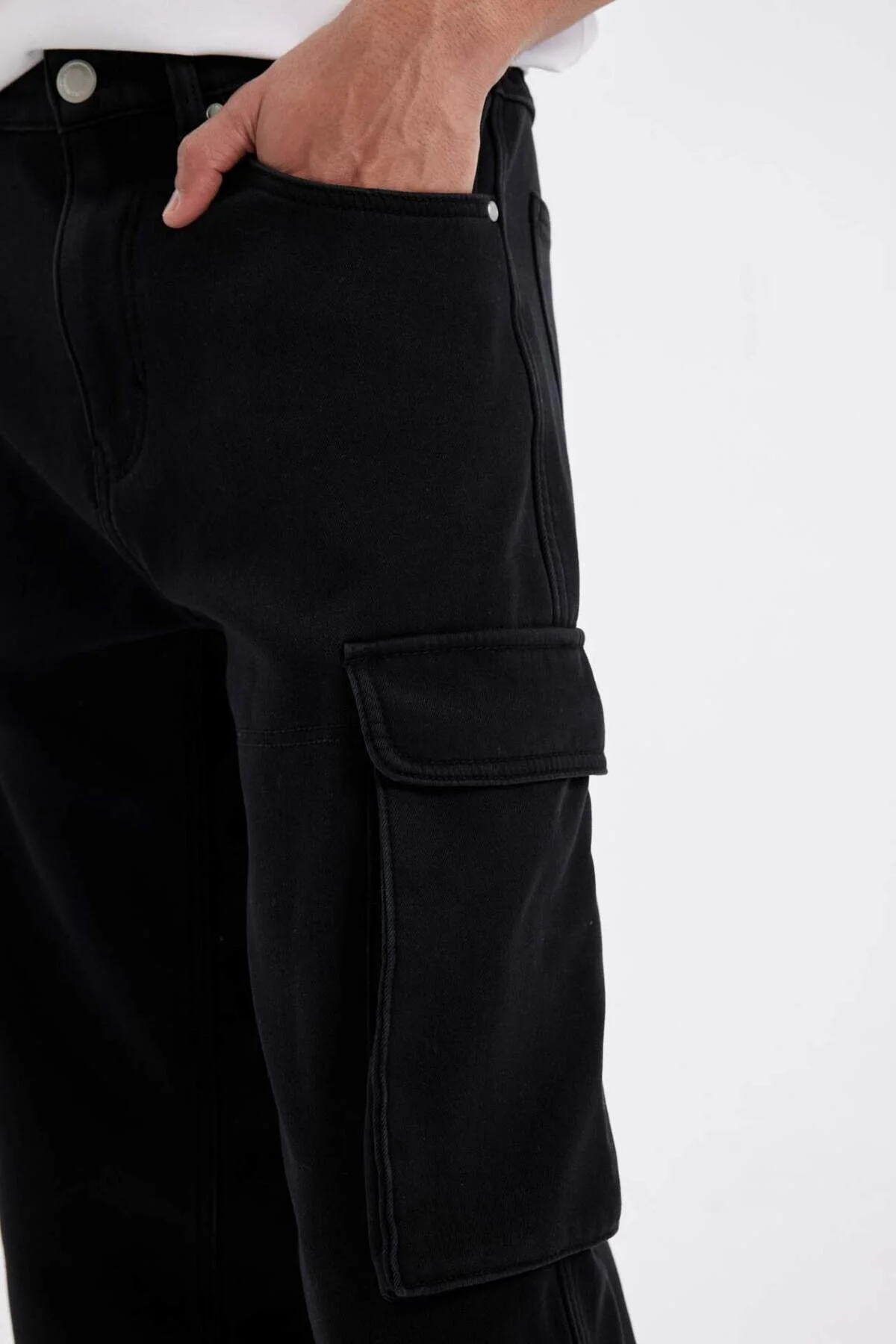 شلوار سیاه مردانه جین شلیک گسترده JEAN C9500AX24WN  Defacto