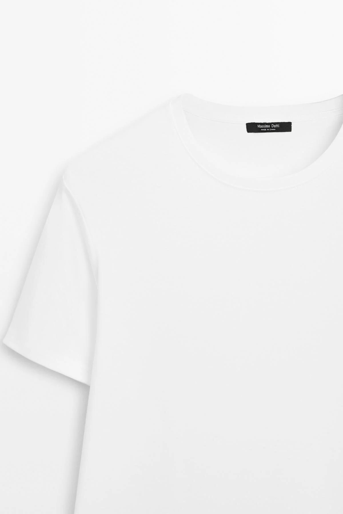 تی شرت 100 ٪ MERSERTZE COTTON T SHTRT Massimo Dutti