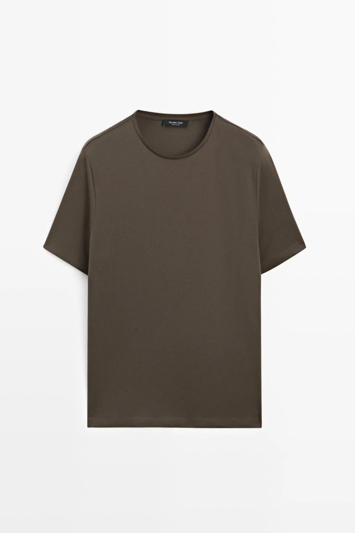 تی شرت پیراهن مناسب یقه دوچرخه اورجینال Massimo Dutti