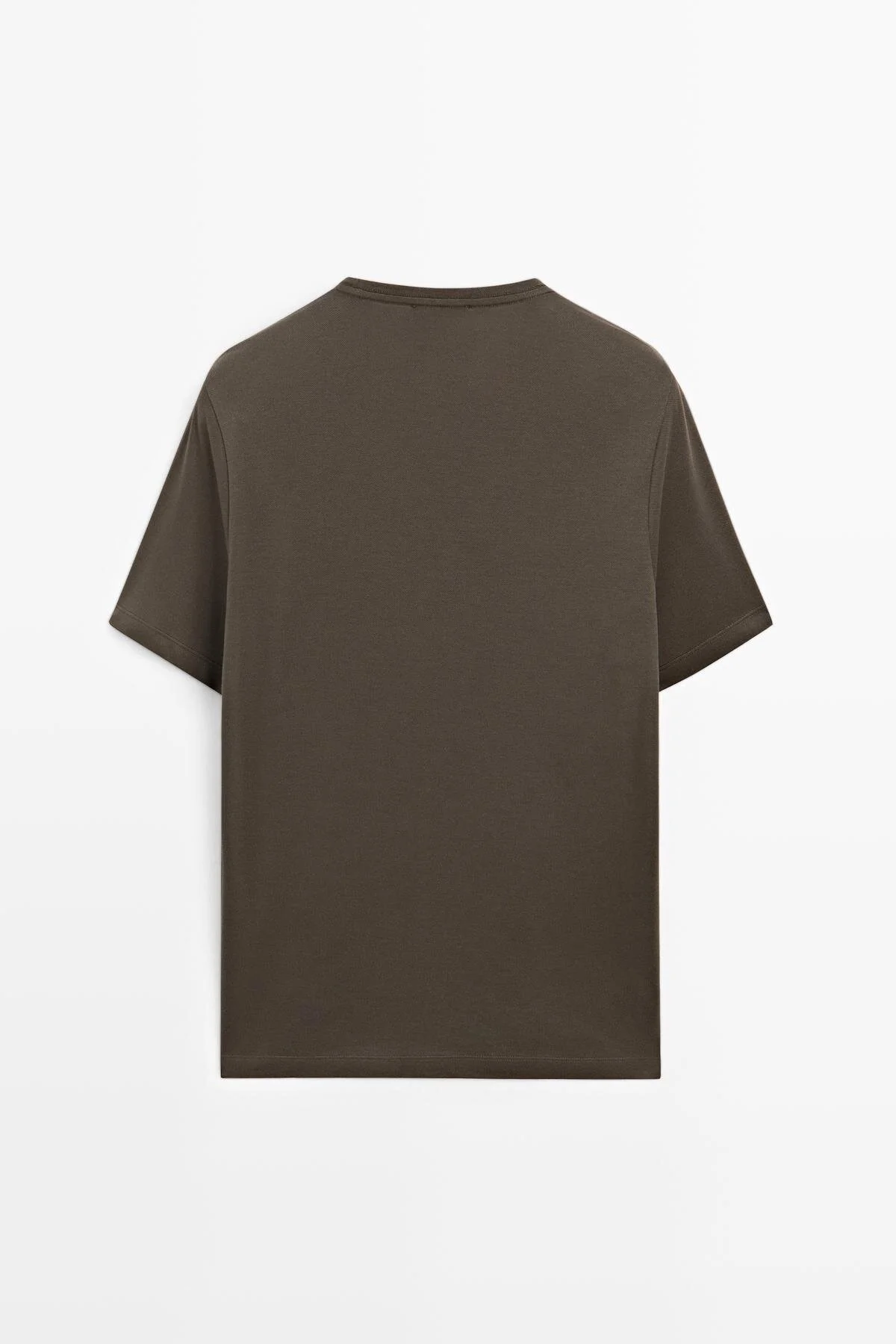 تی شرت پیراهن مناسب یقه دوچرخه اورجینال Massimo Dutti