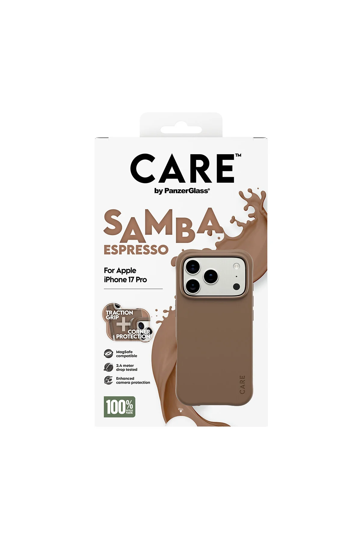 کاور و قاب سازگار IPHONE 17 PRO SAMBA ESPRESSO MAGSAFE CARE by PanzerGlass®