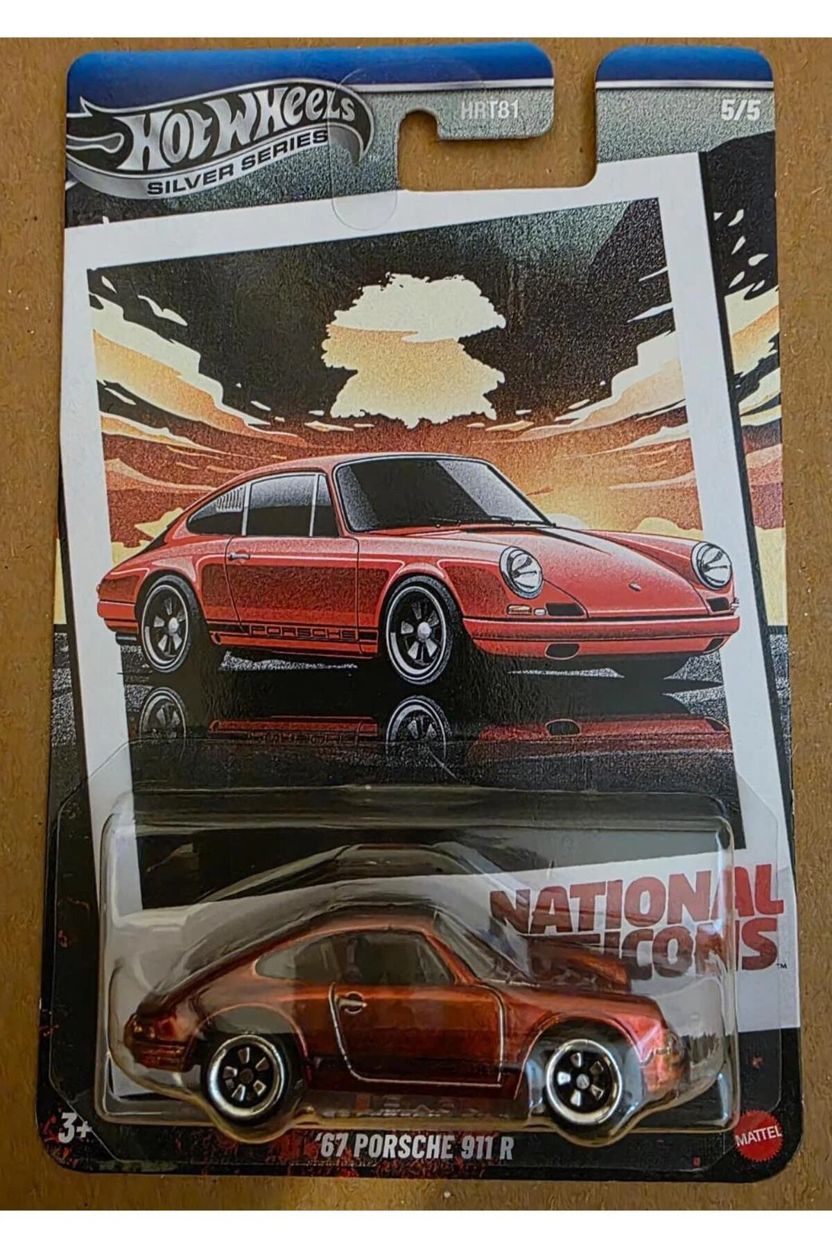 ماشین اسباب بازی سری نقره ای '67 پورشه 911 R JBY91 چیس از ترکیه HOT WHEELS