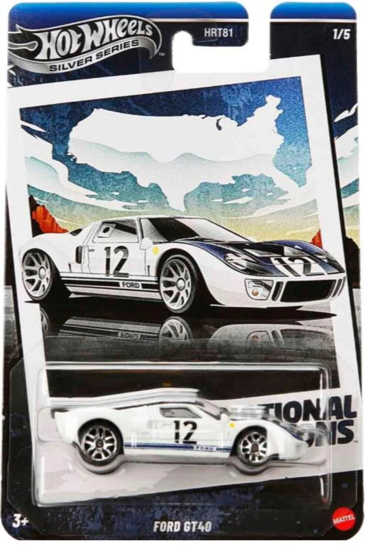 ماشین اسباب بازی سری نقره ای فورد GT40 JBY87 HOT WHEELS