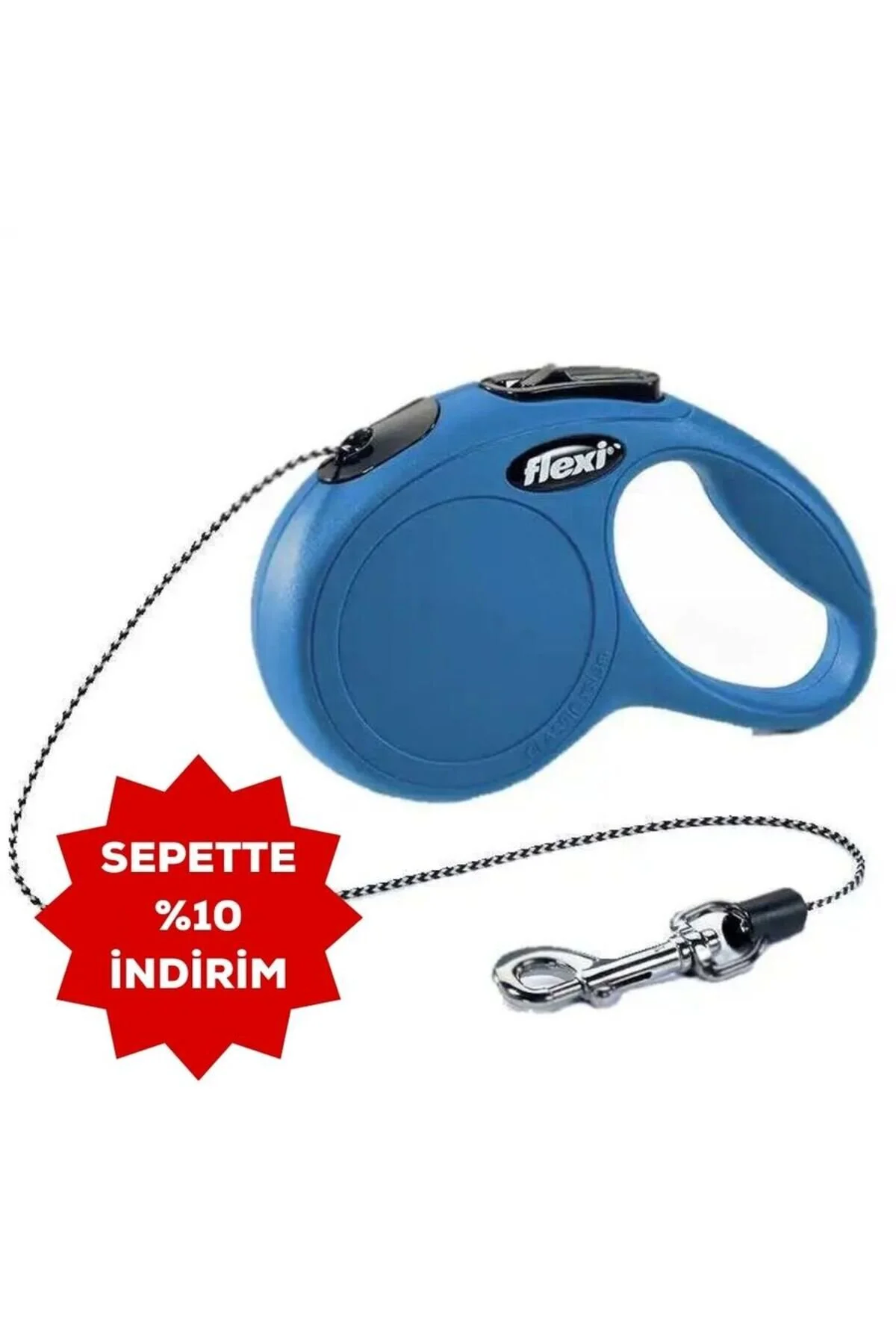 لوازم جانبی سگ NEW CLASSIC AUTOMATIC ROPE DOG NAVIGATION STRAY 3MT XS آبی Flexi