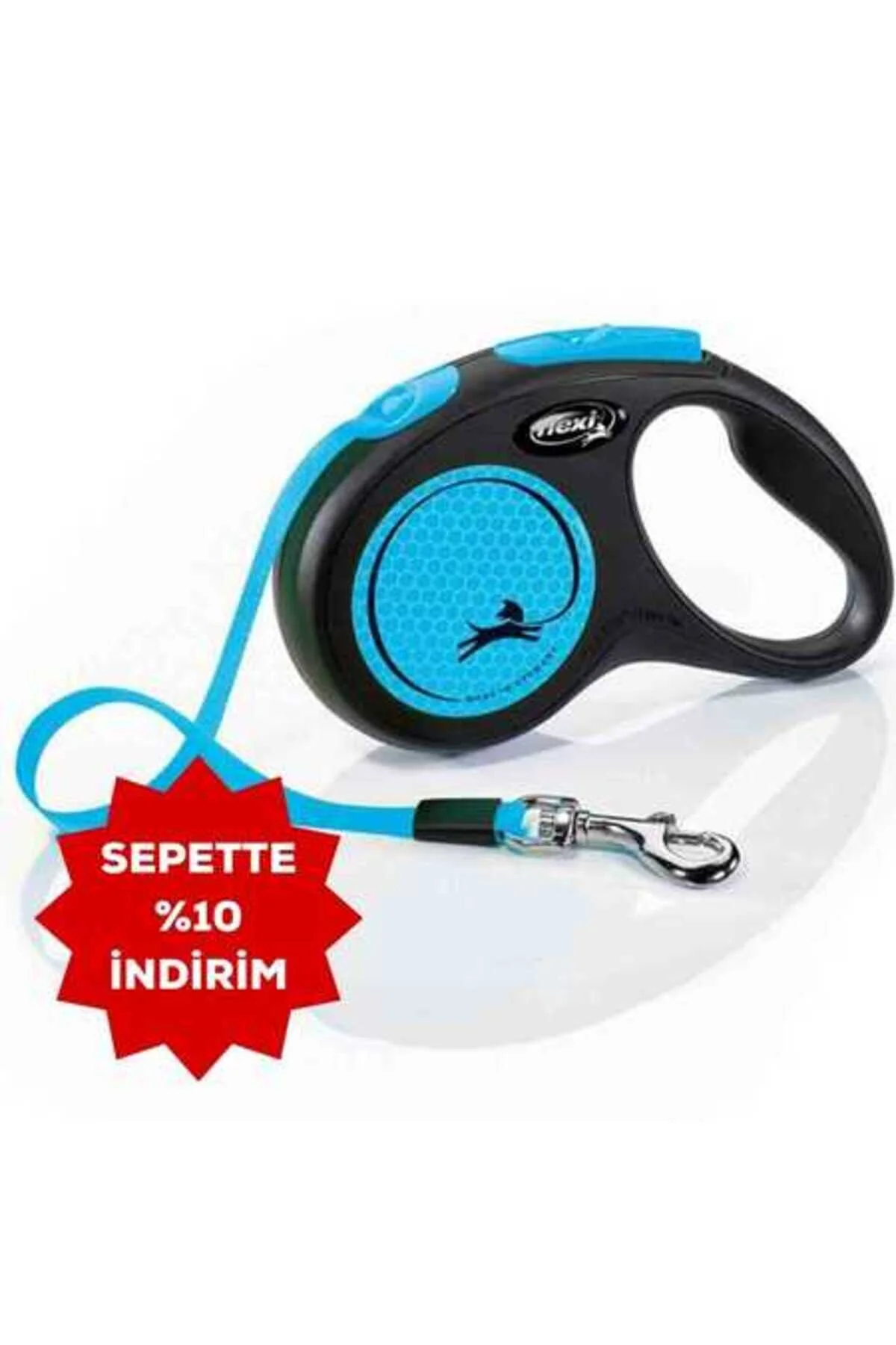لوازم جانبی سگ NEON BLUE SMALL S 5M RIBBON AUTOMATIC STRAY Flexi