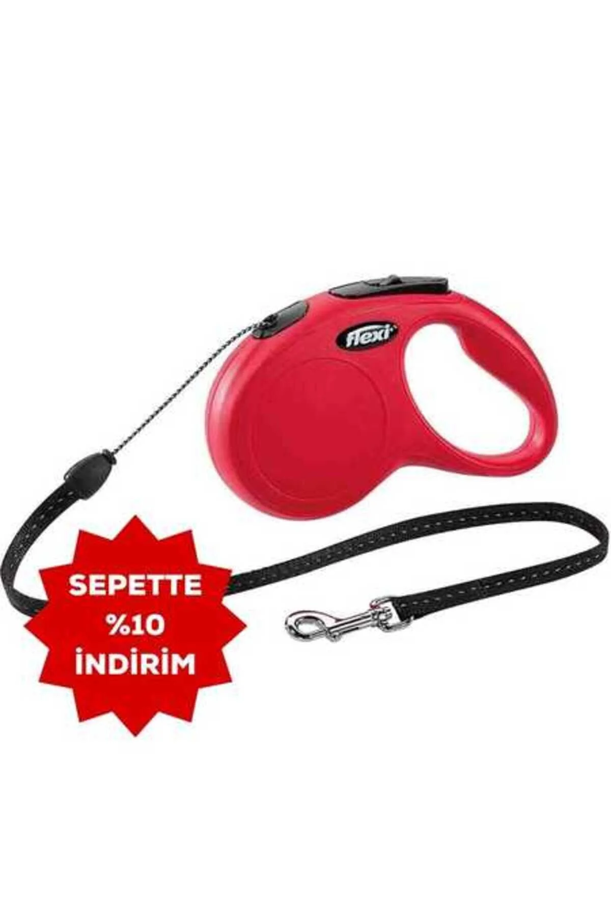 لوازم جانبی سگ NEW CLASSIC AUTOMATIC ROPE DOG NAVIGATION STRAY 5MT S قرمز Flexi