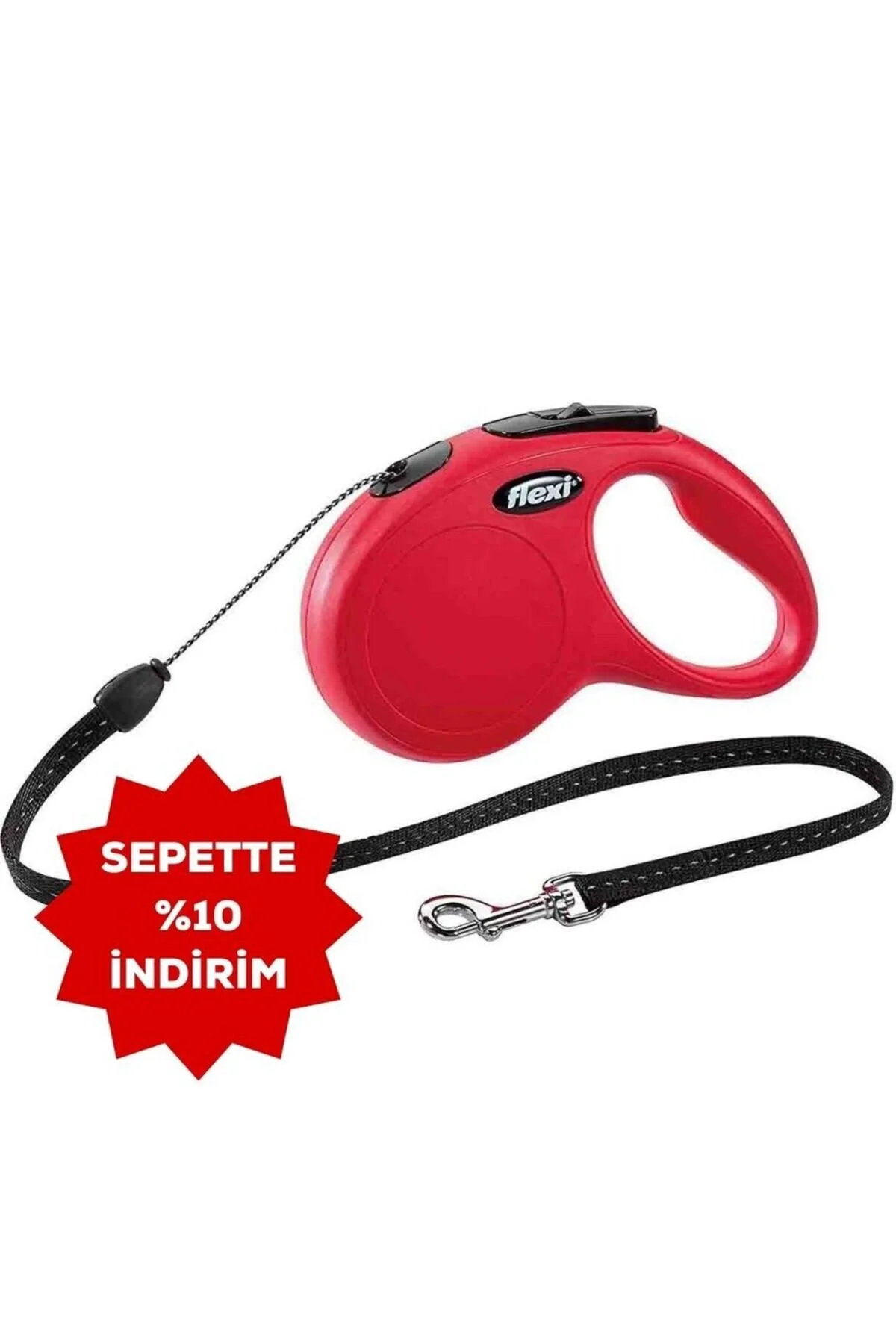 لوازم جانبی سگ NEW CLASSIC AUTOMATIC ROPE DOG NAVIGATION STRAY 5MT S قرمز Flexi