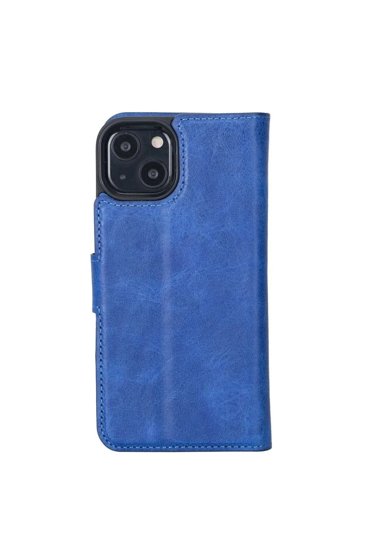 کاور و قاب کیف پول چرمی سازگار با آیفون 13 پرو مکس اپل OCEAN BLUE Genel Markalar