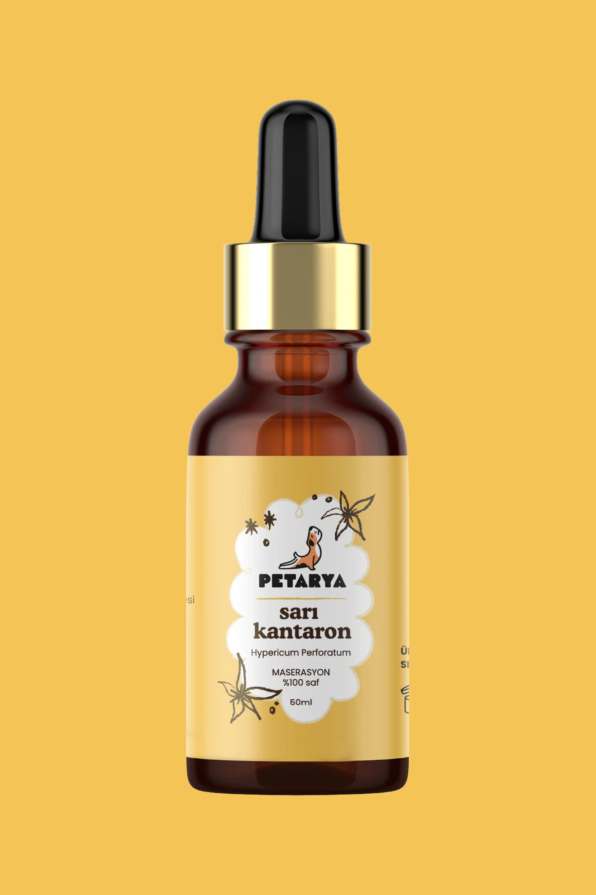 روغن مراقبتی زرد 100 ٪ ماسراسیون زگیل رنگ عملیات کاری 50 میل PETARYA