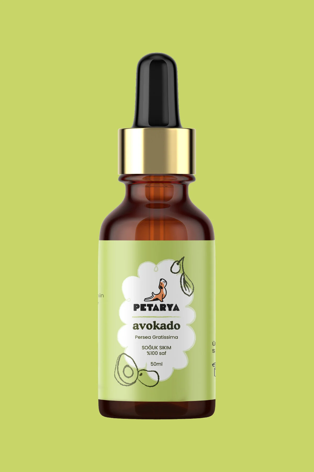 روغن مراقبتی آووکادو 100 ٪ فشار سرد 50 میل PETARYA
