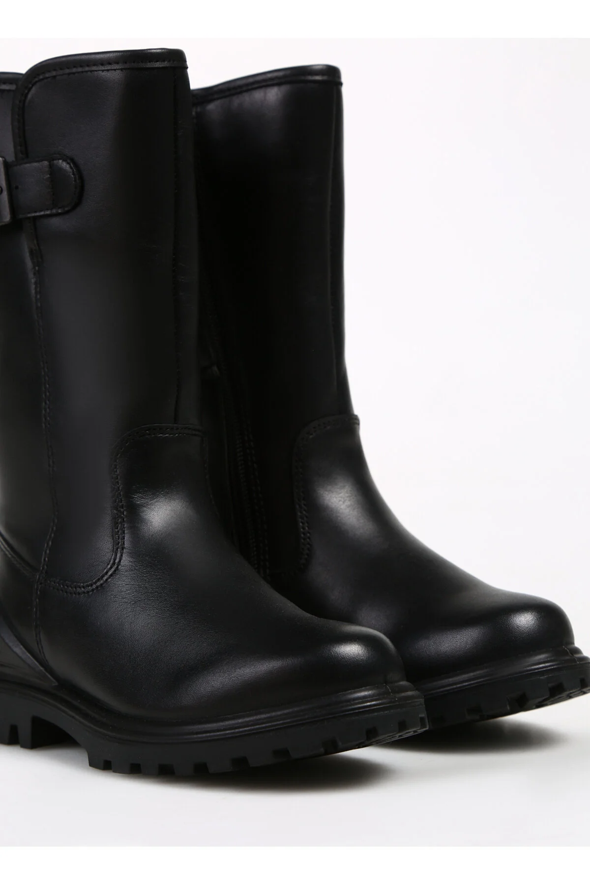 کفش زنانه Ecco چکمه سیاه چرمی Ecco Tredtray K Hightcut Boot