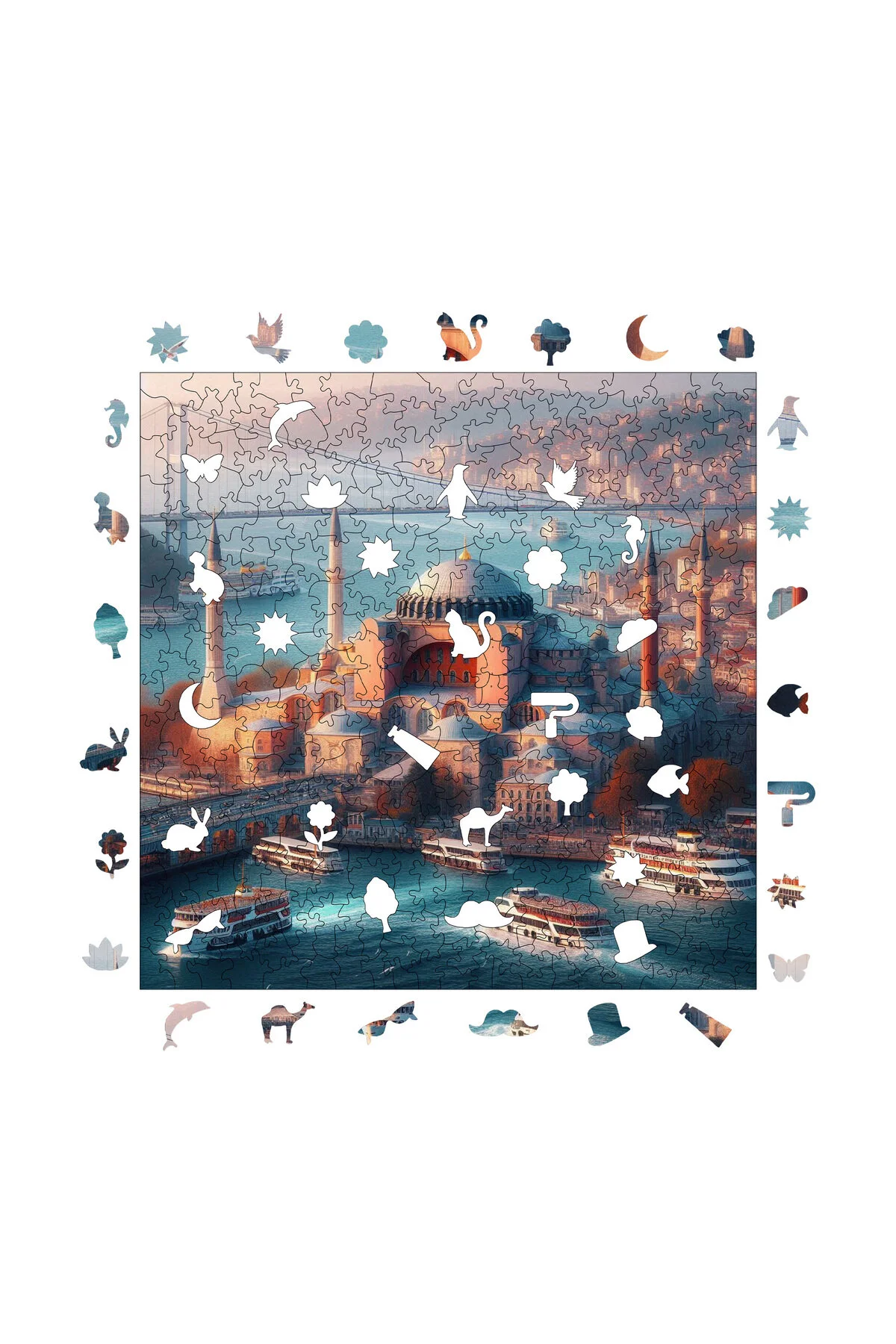 پازل چوبی ایاصوفیه مروارید بسفر 353 قطعه 29X29 سانتی متر WePuzzleUp