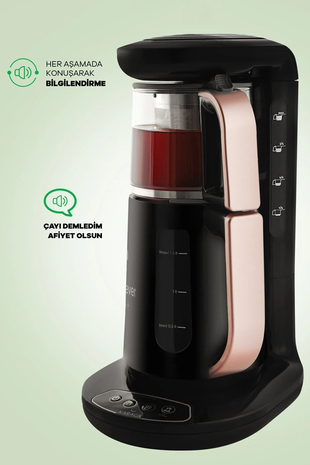 چای ساز کروم مدل ROBOTEA کاراجا Karaca